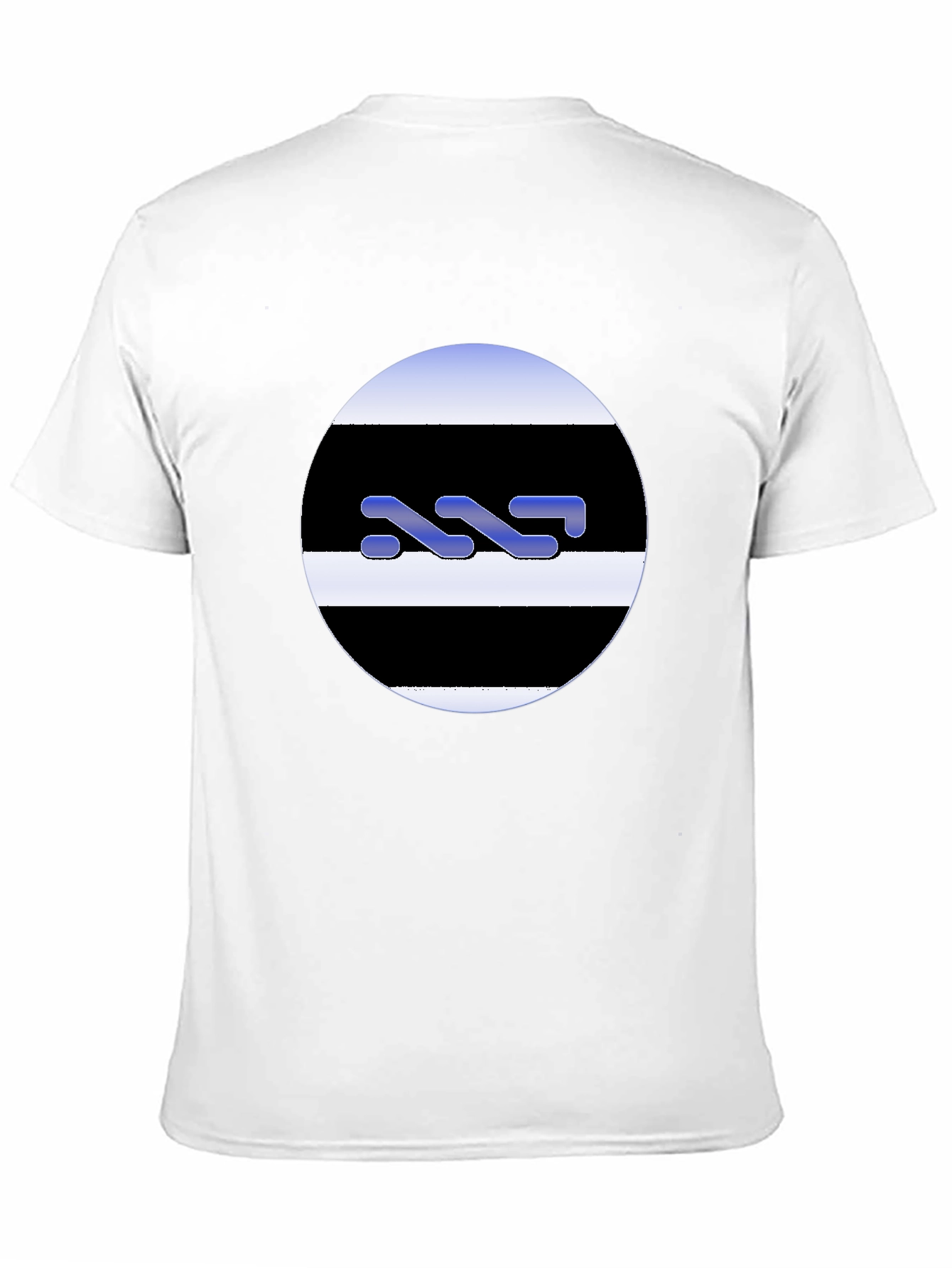 Modern Graphic Tee - Striped Circle Design