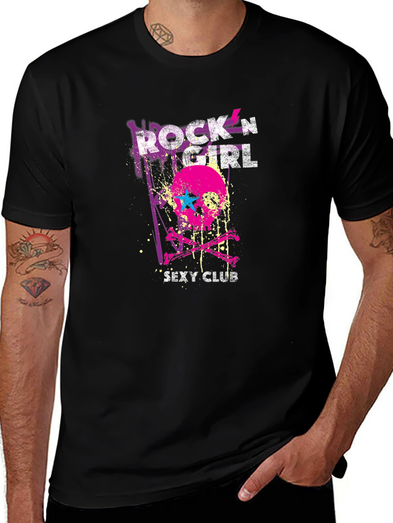 Rockn Girl Graphic Tee - Skull & Crossbones