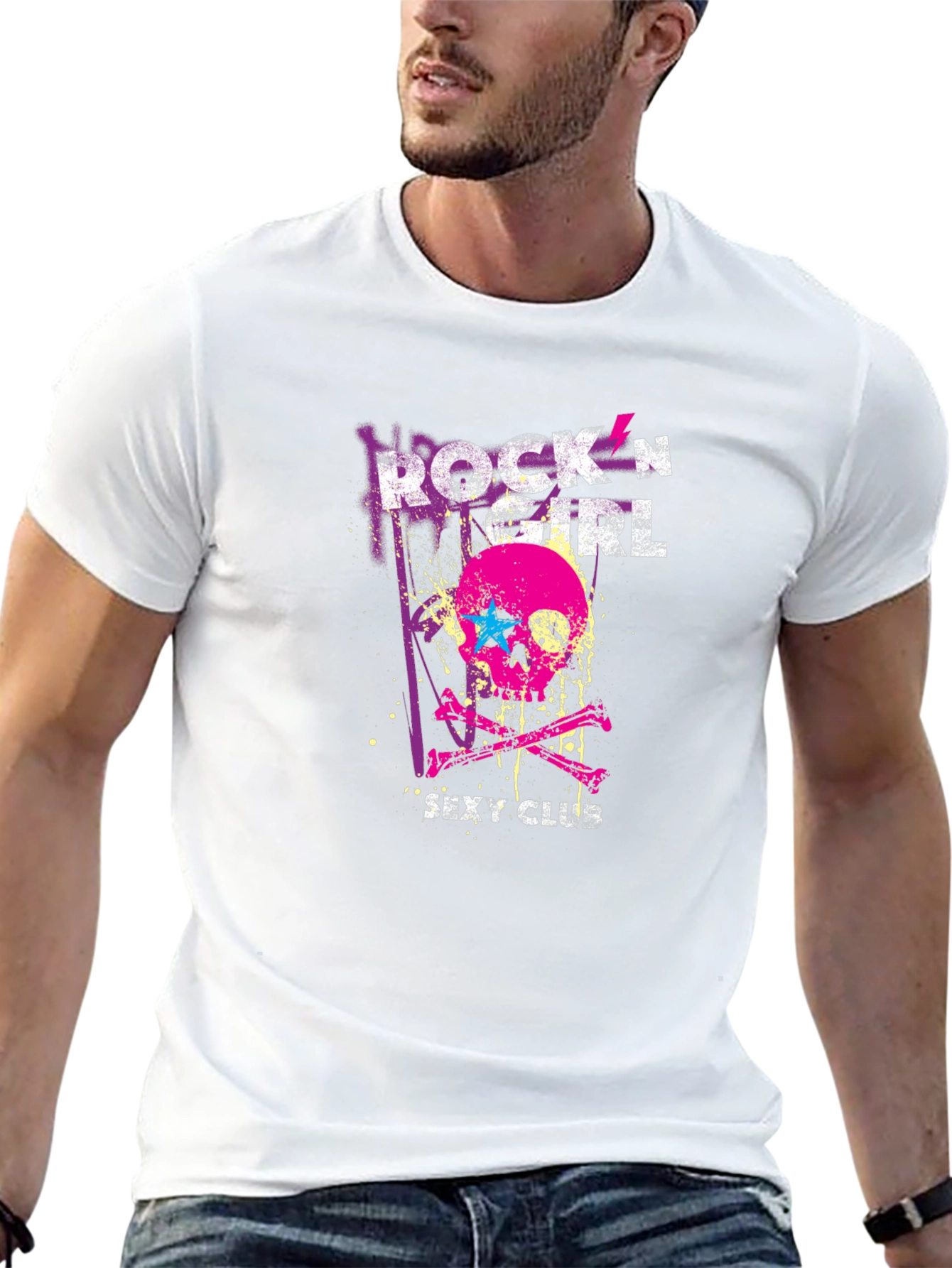 Rockn Girl Graphic Tee - Skull & Crossbones