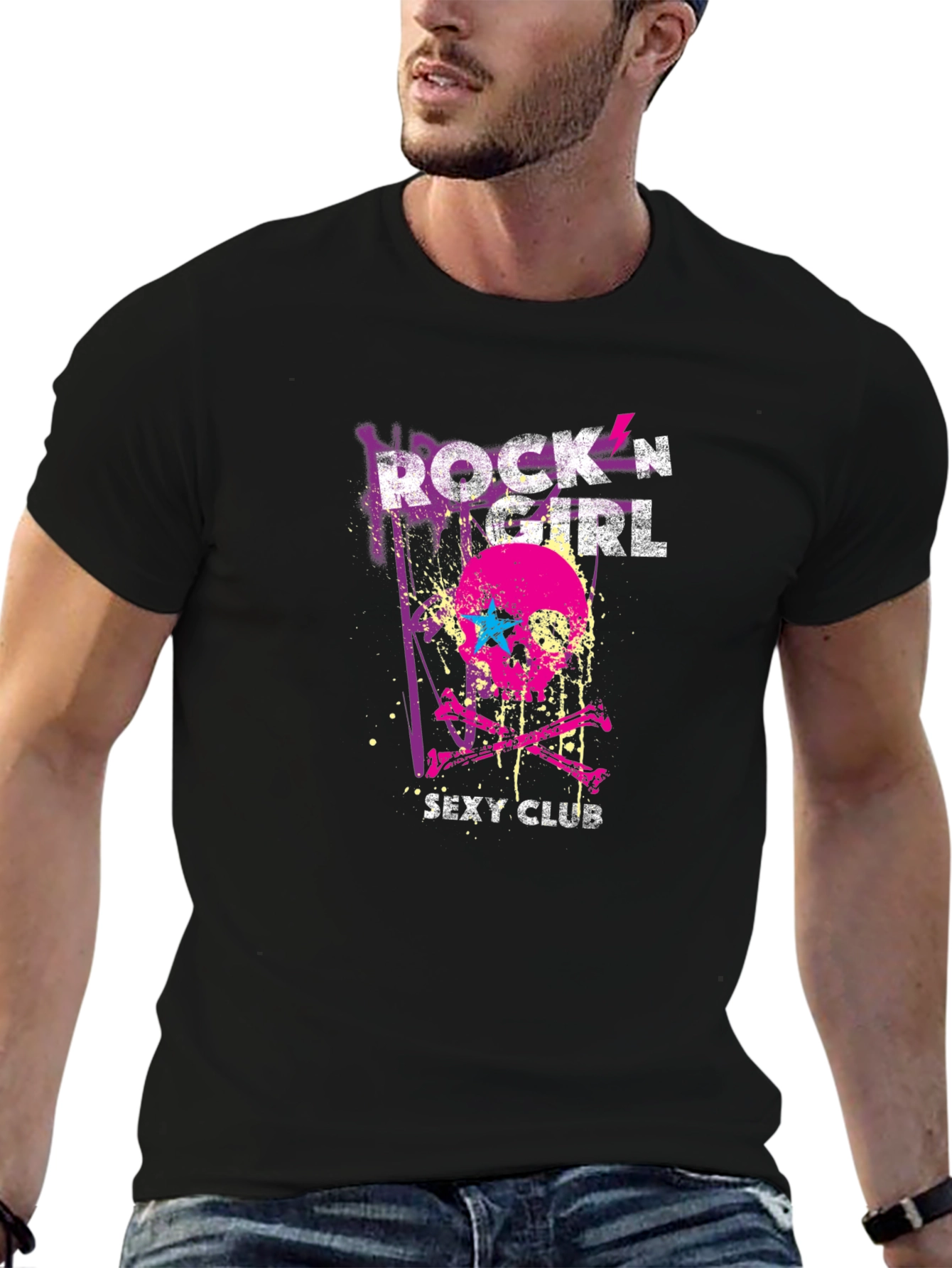 Rockn Girl Graphic Tee - Skull & Crossbones