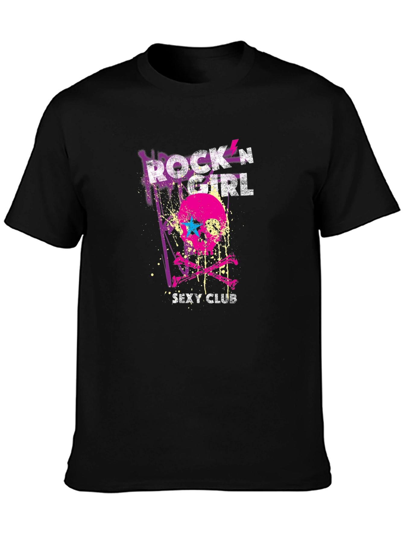 Rockn Girl Graphic Tee - Skull & Crossbones