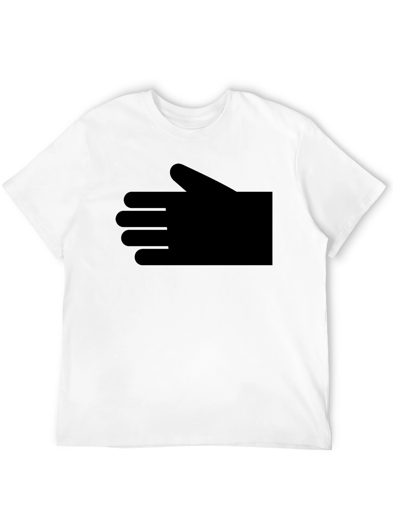 Mens Black Graphic T-Shirt - Hand Design