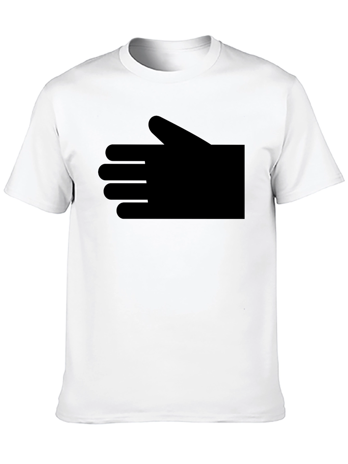 Mens Black Graphic T-Shirt - Hand Design
