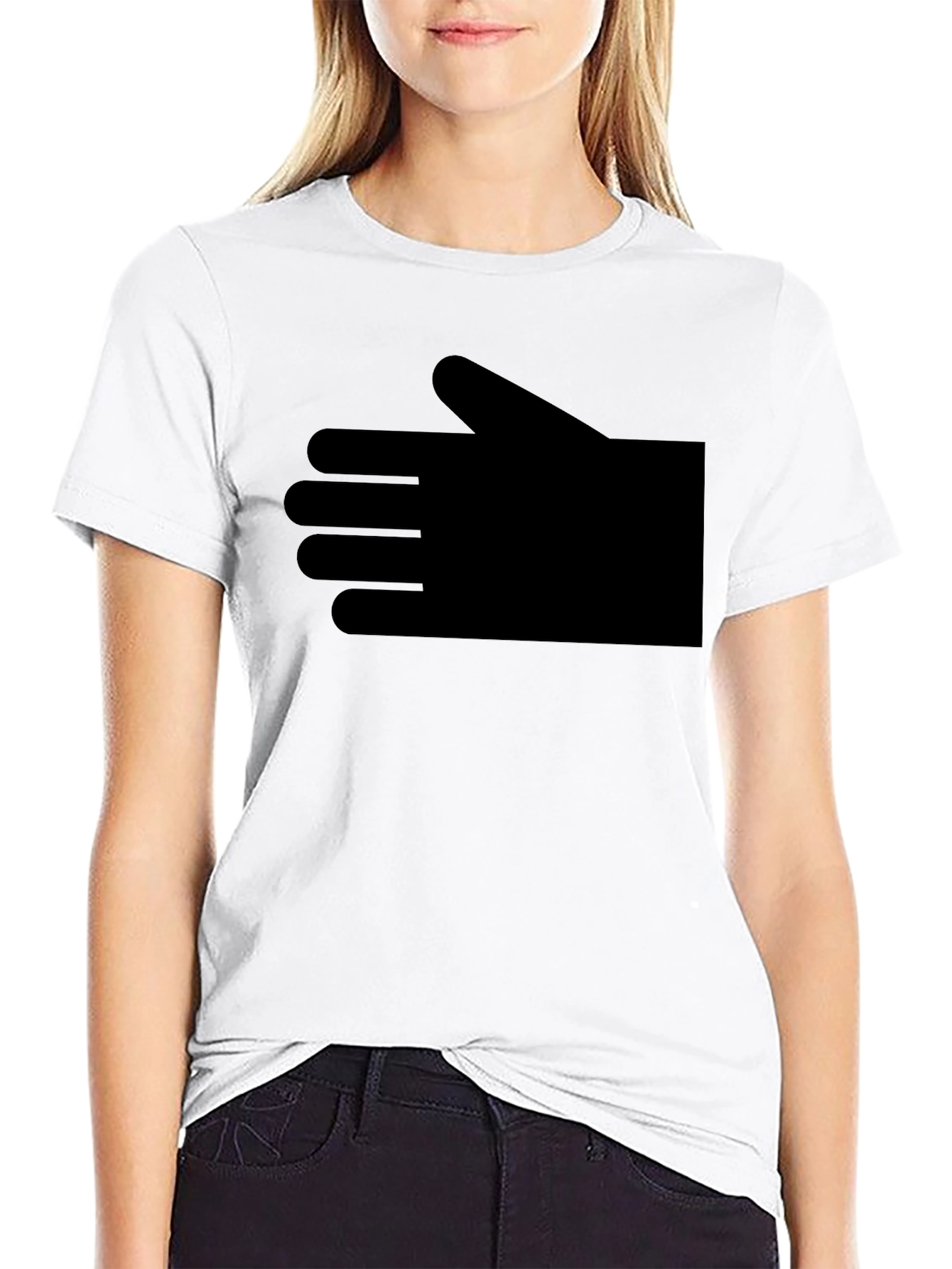 Mens Black Graphic T-Shirt - Hand Design