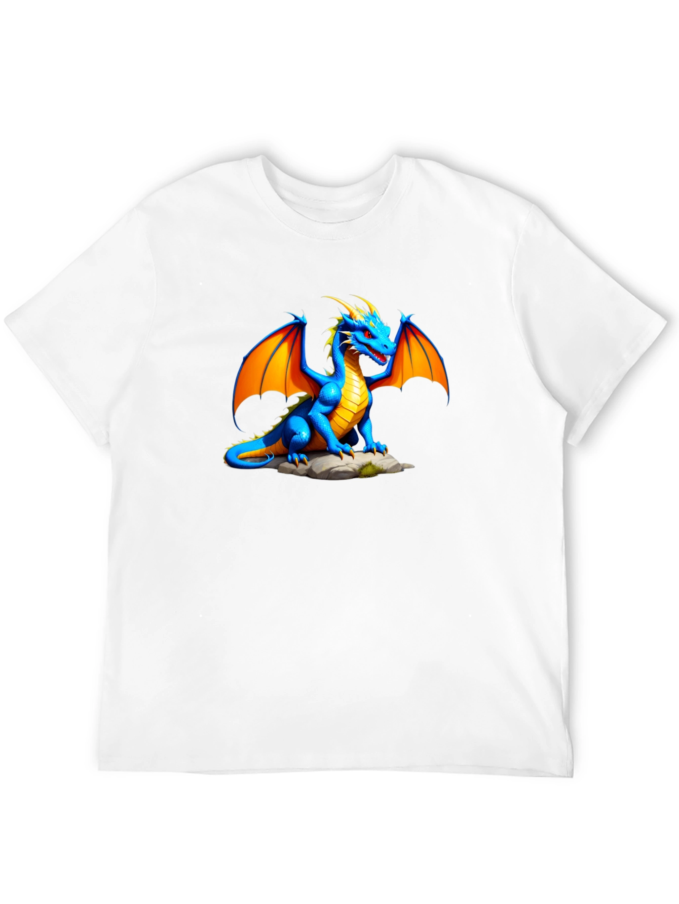 Blue Dragon Graphic Tee - Fantasy T-Shirt