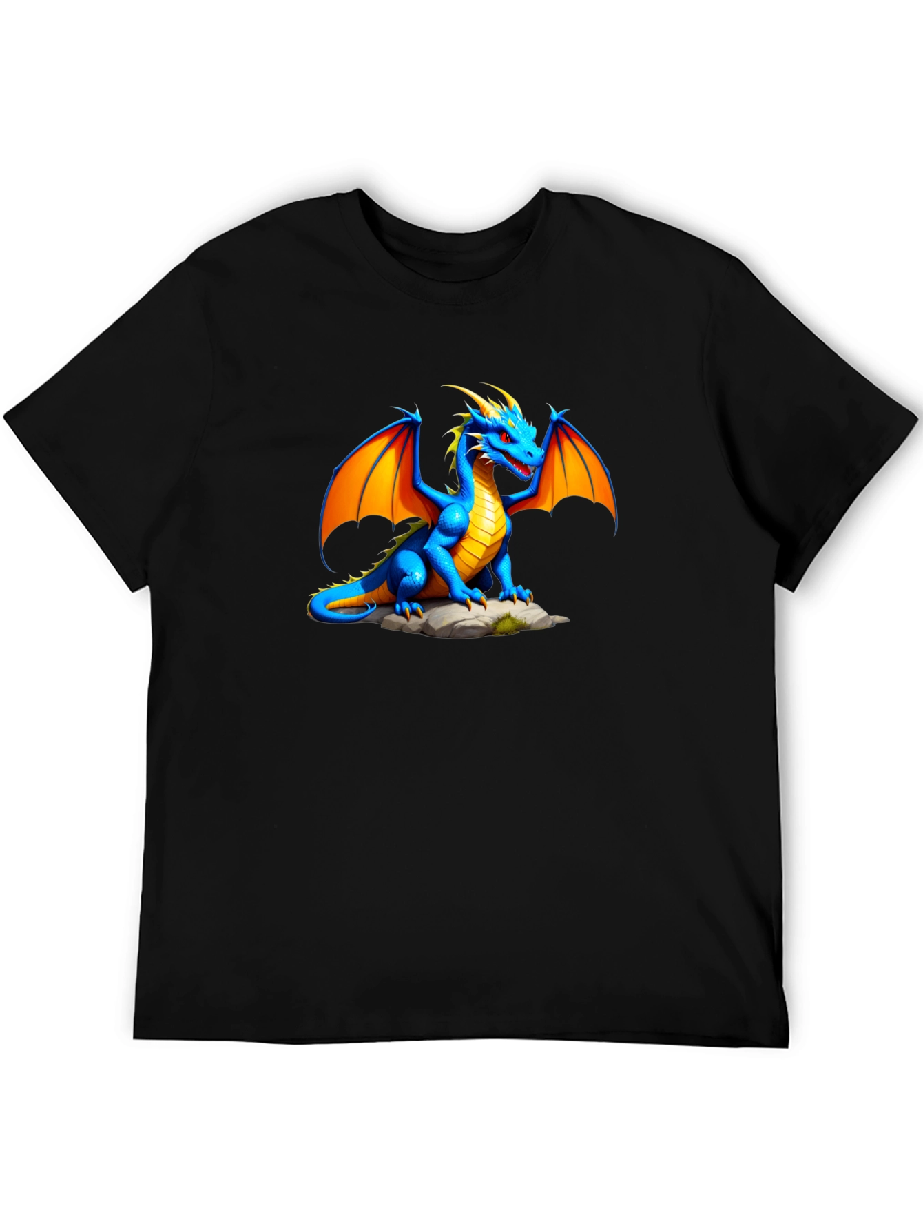 Blue Dragon Graphic Tee - Fantasy T-Shirt