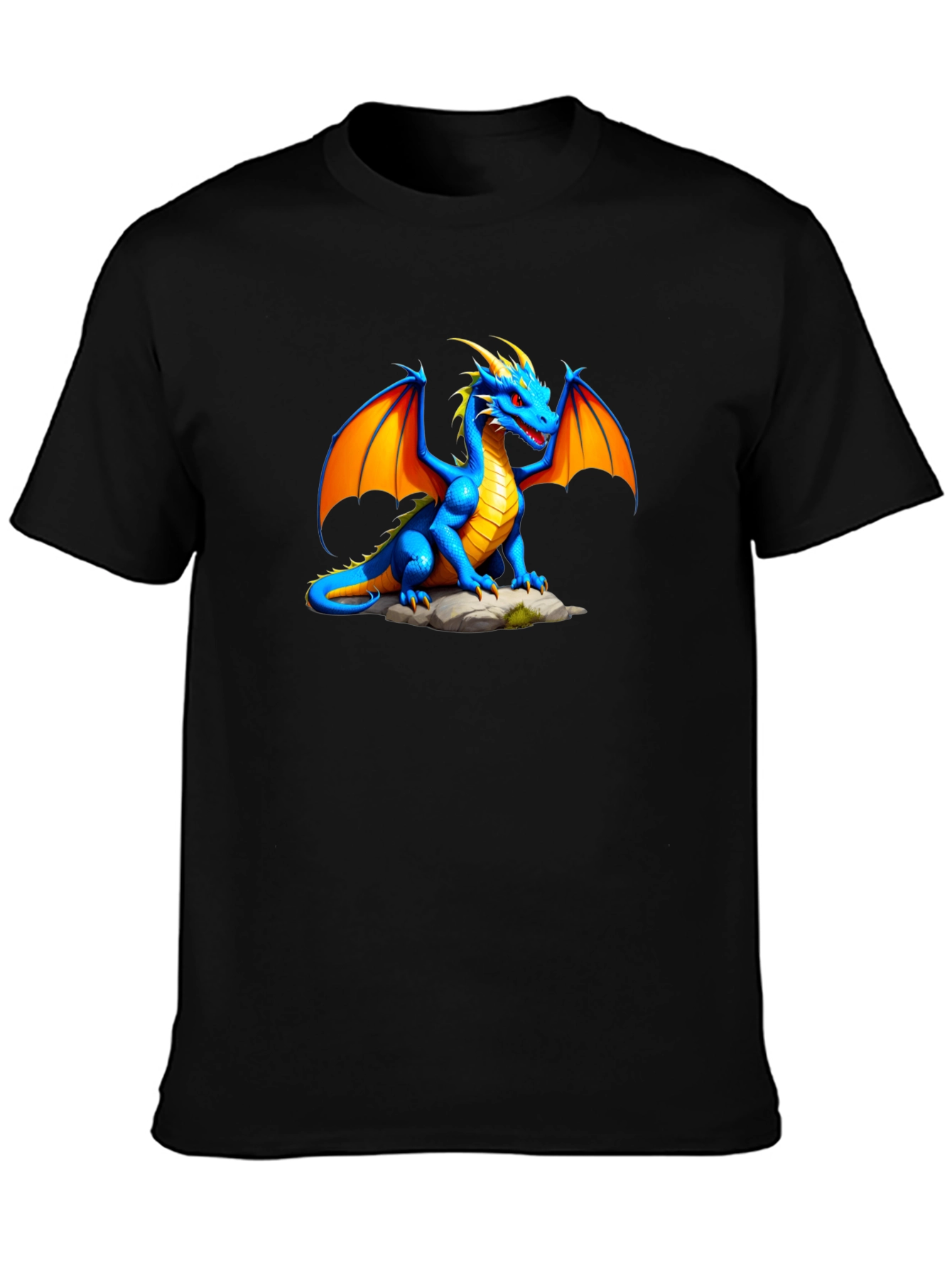 Blue Dragon Graphic Tee - Fantasy T-Shirt