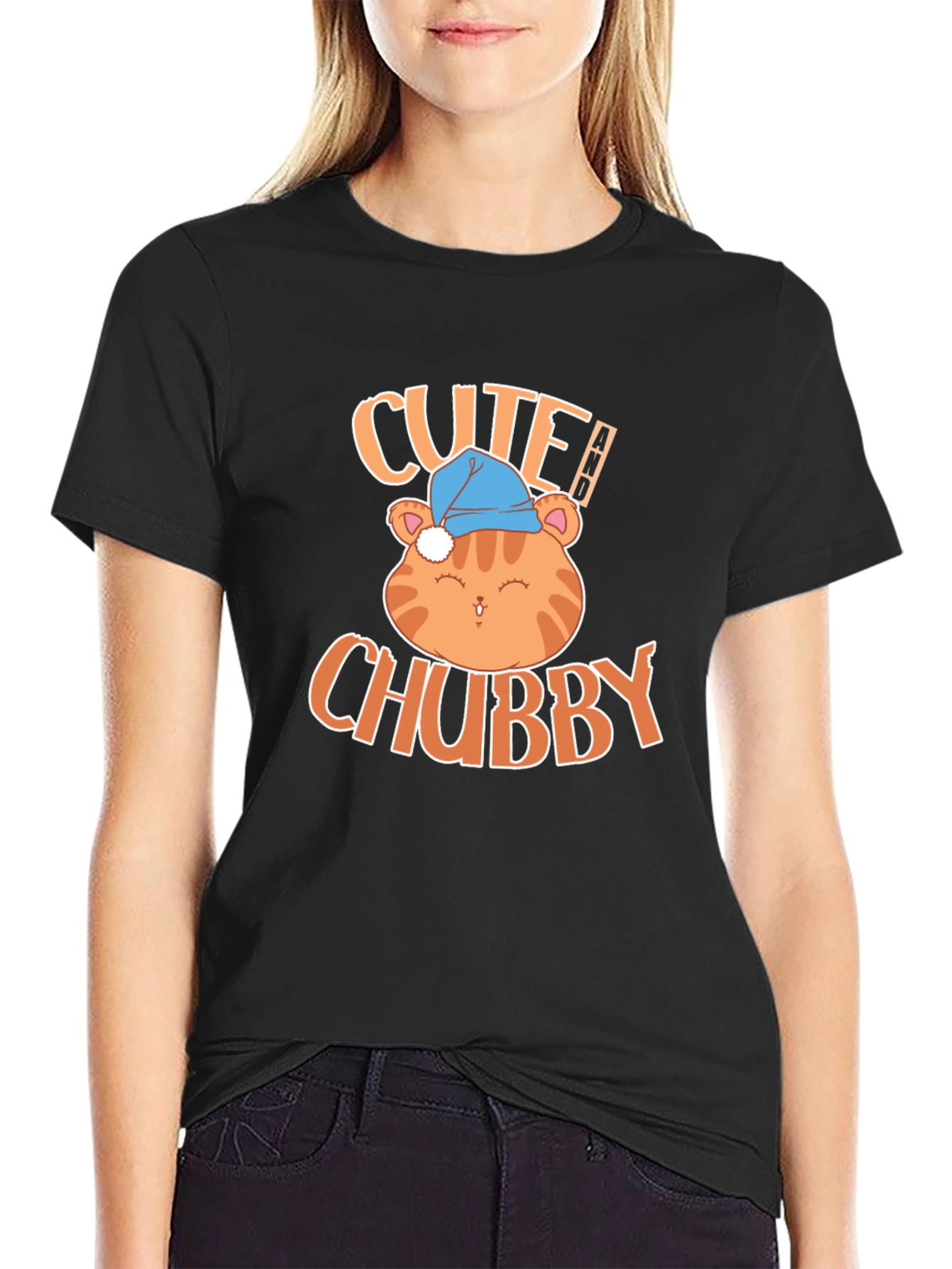 Cute Chubby Cat T-Shirt - Soft & Stylish!