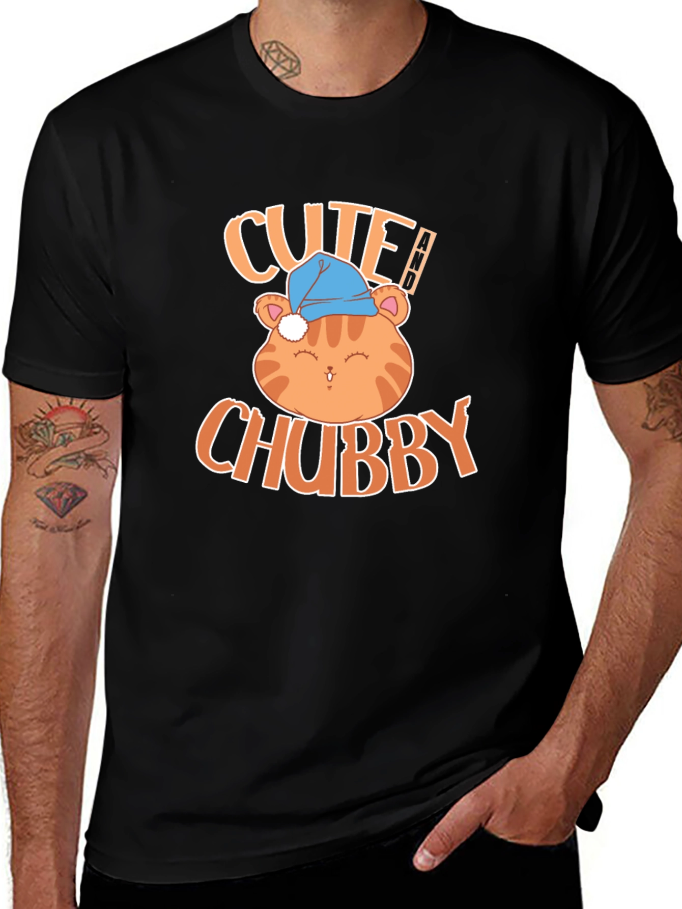 Cute Chubby Cat T-Shirt - Soft & Stylish!
