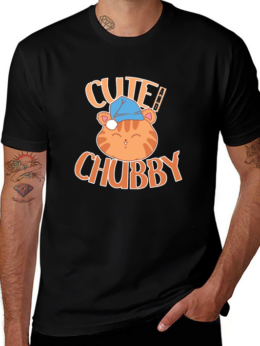 Cute Chubby Cat T-Shirt - Soft & Stylish!