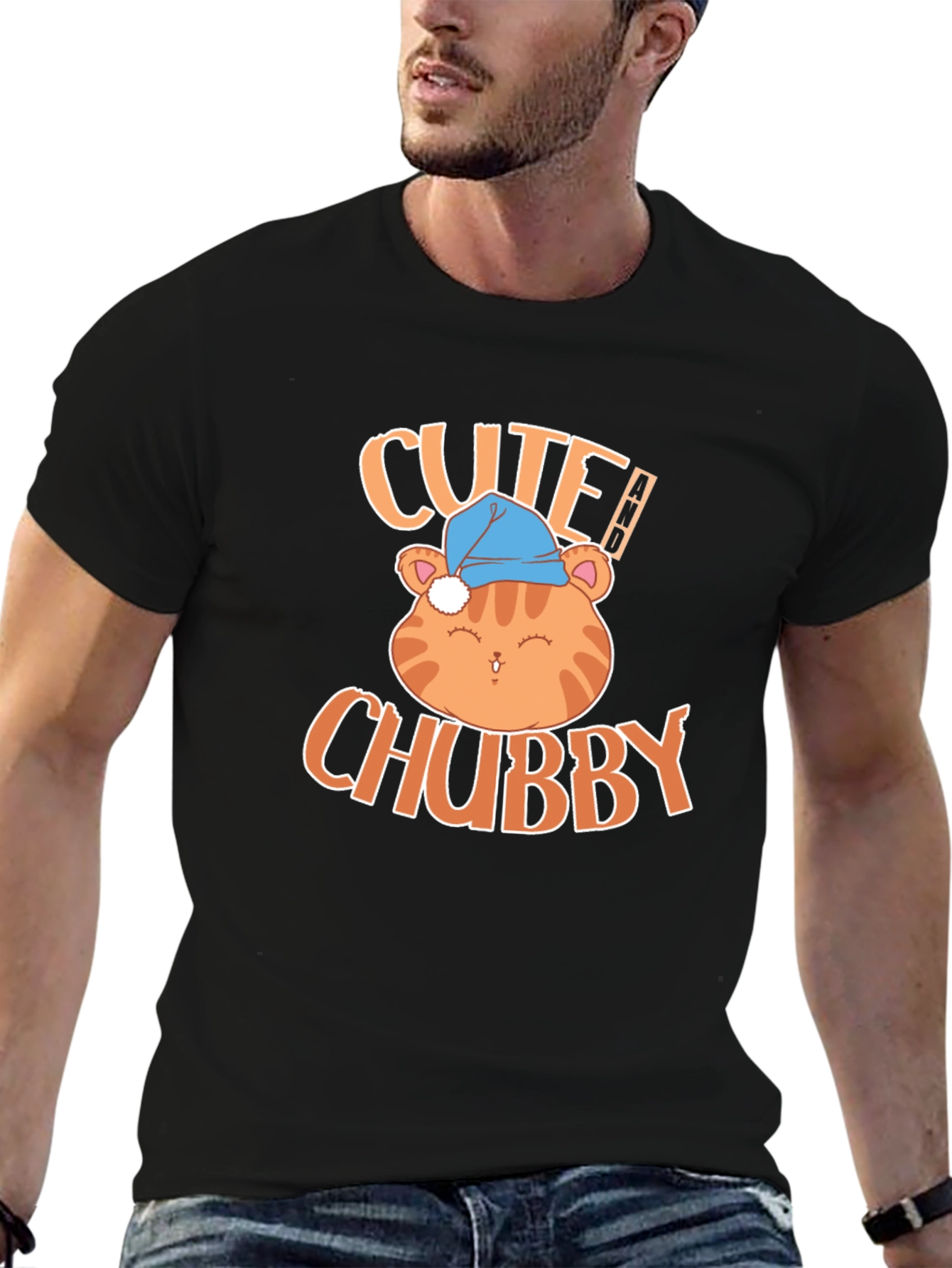 Cute Chubby Cat T-Shirt - Soft & Stylish!