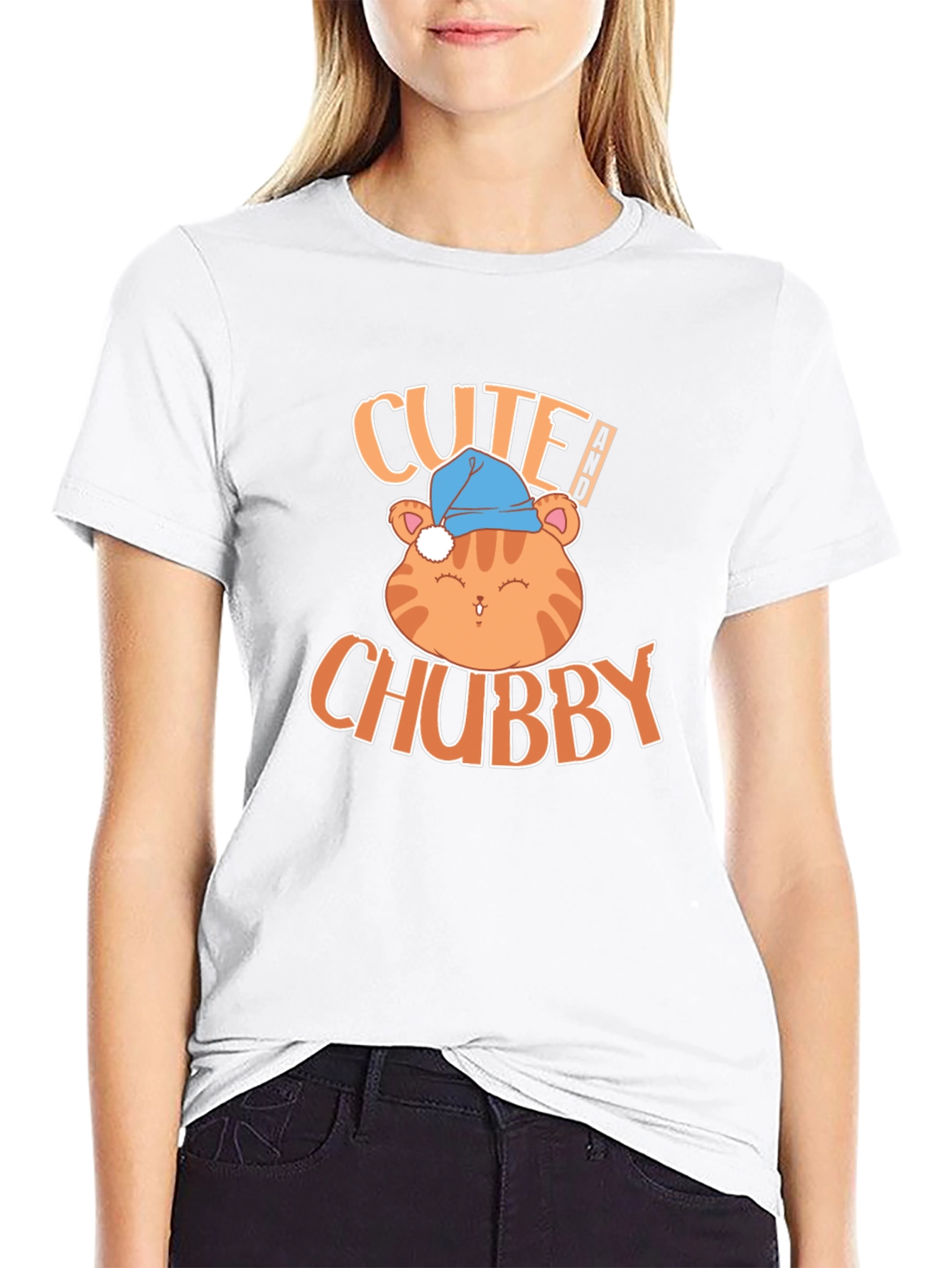 Cute Chubby Cat T-Shirt - Soft & Stylish!