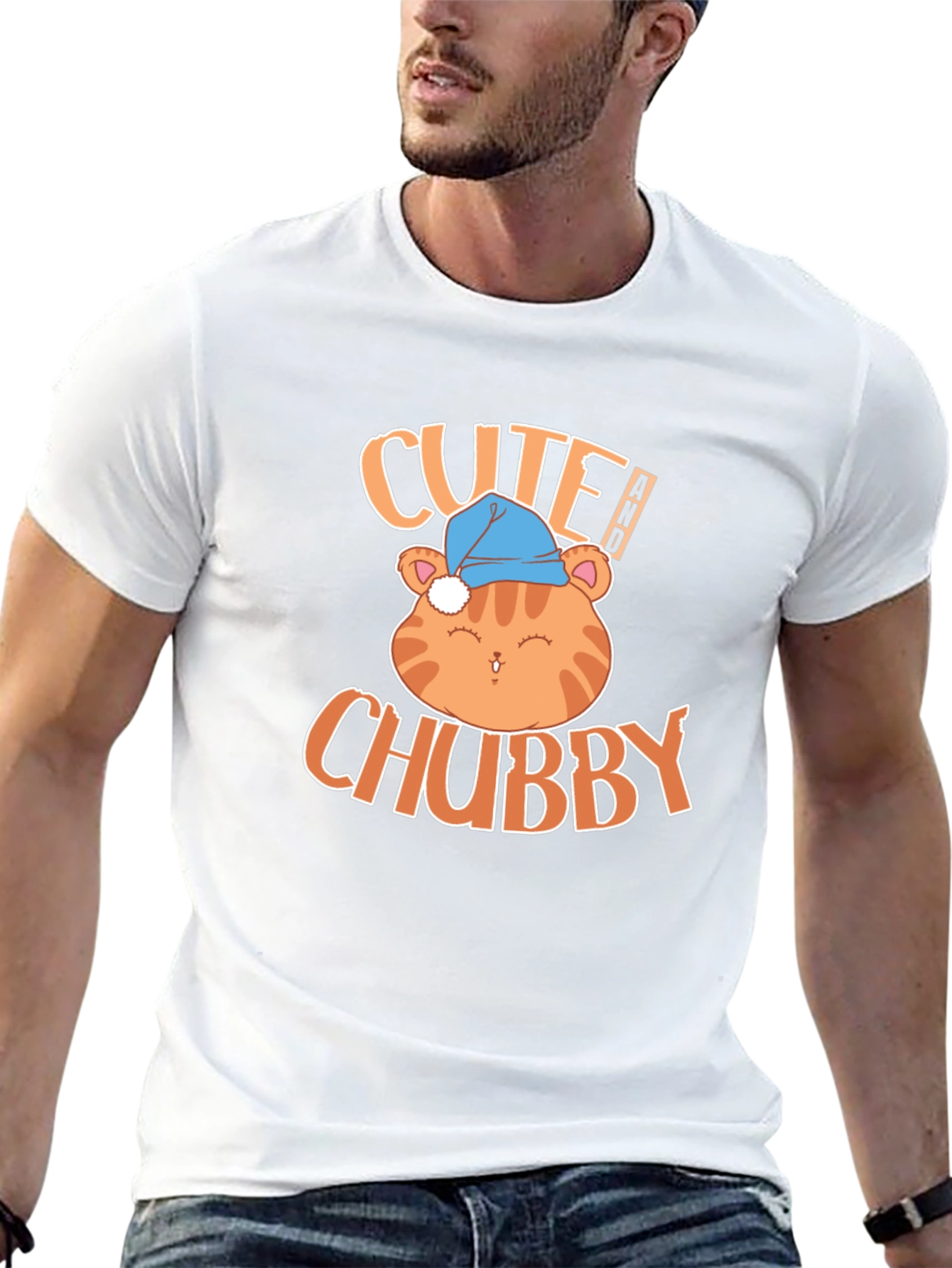 Cute Chubby Cat T-Shirt - Soft & Stylish!