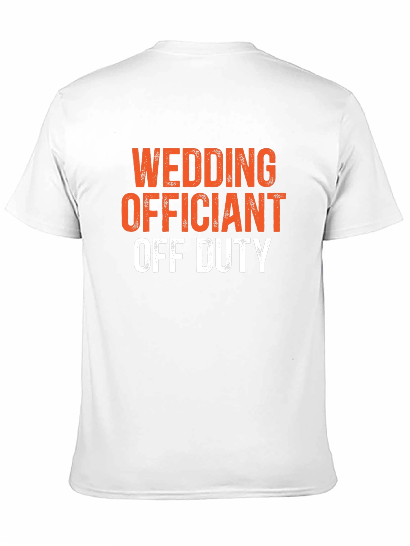 Wedding Officiant Off Duty Black Graphic T-Shirt