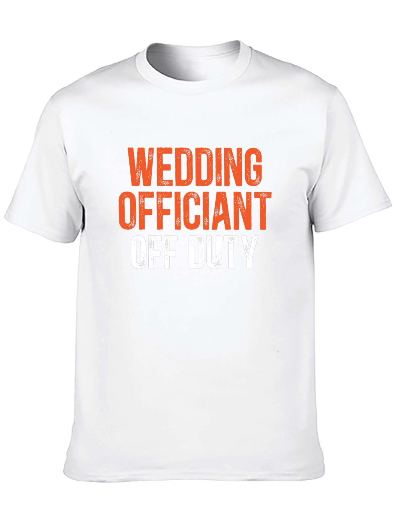 Wedding Officiant Off Duty Black Graphic T-Shirt