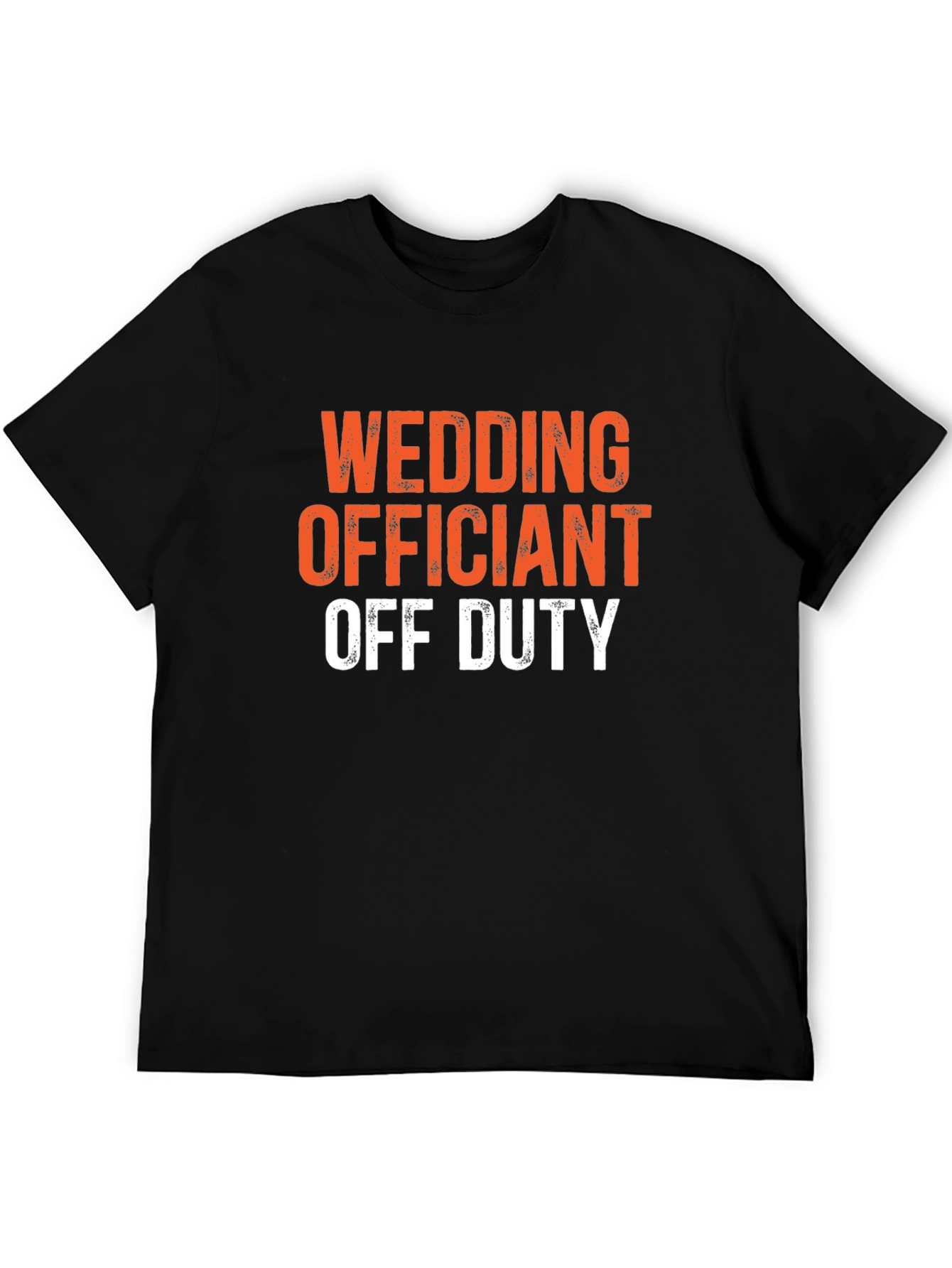 Wedding Officiant Off Duty Black Graphic T-Shirt