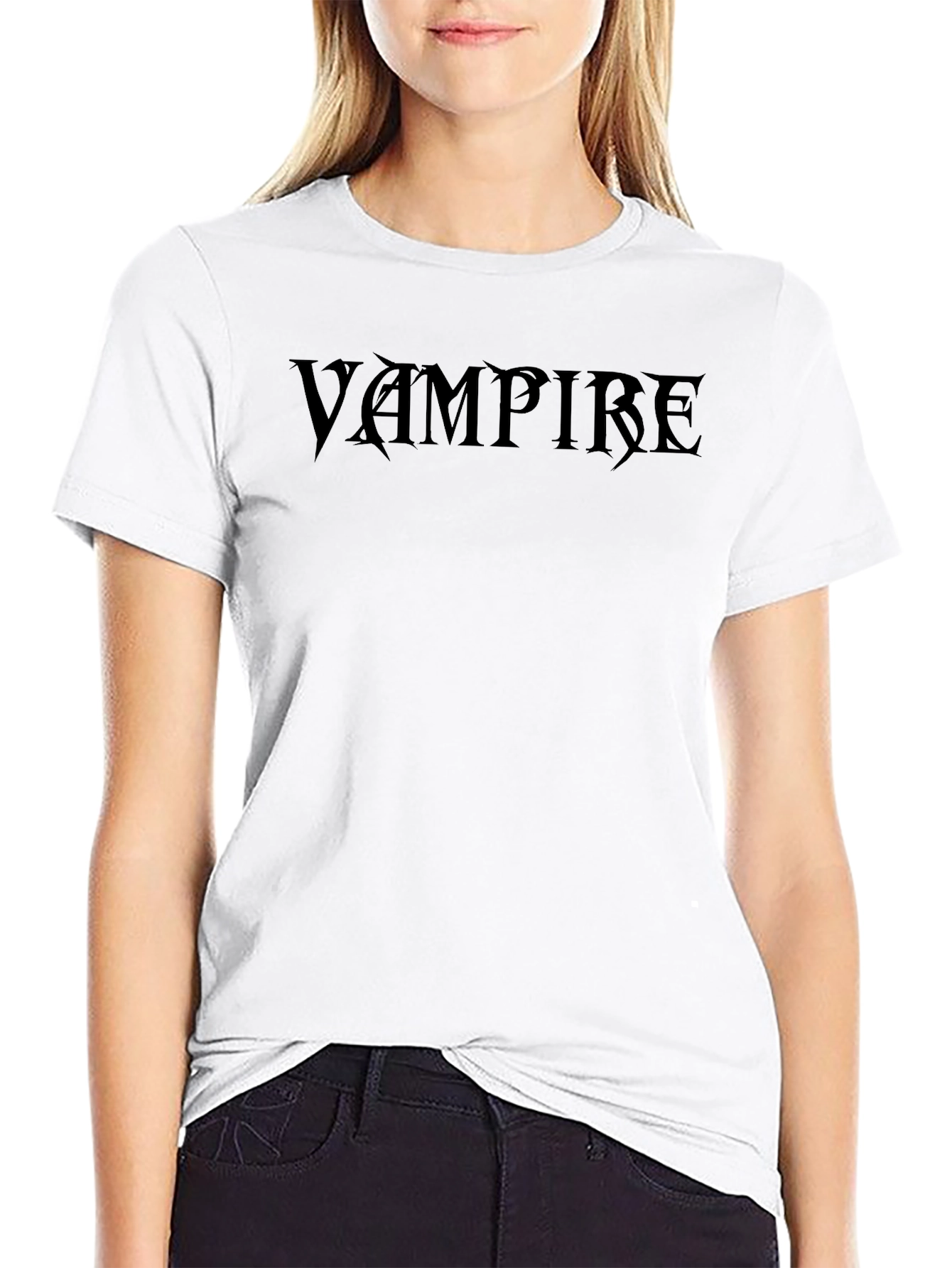Vampire Graphic Tee - Black Gothic T-Shirt
