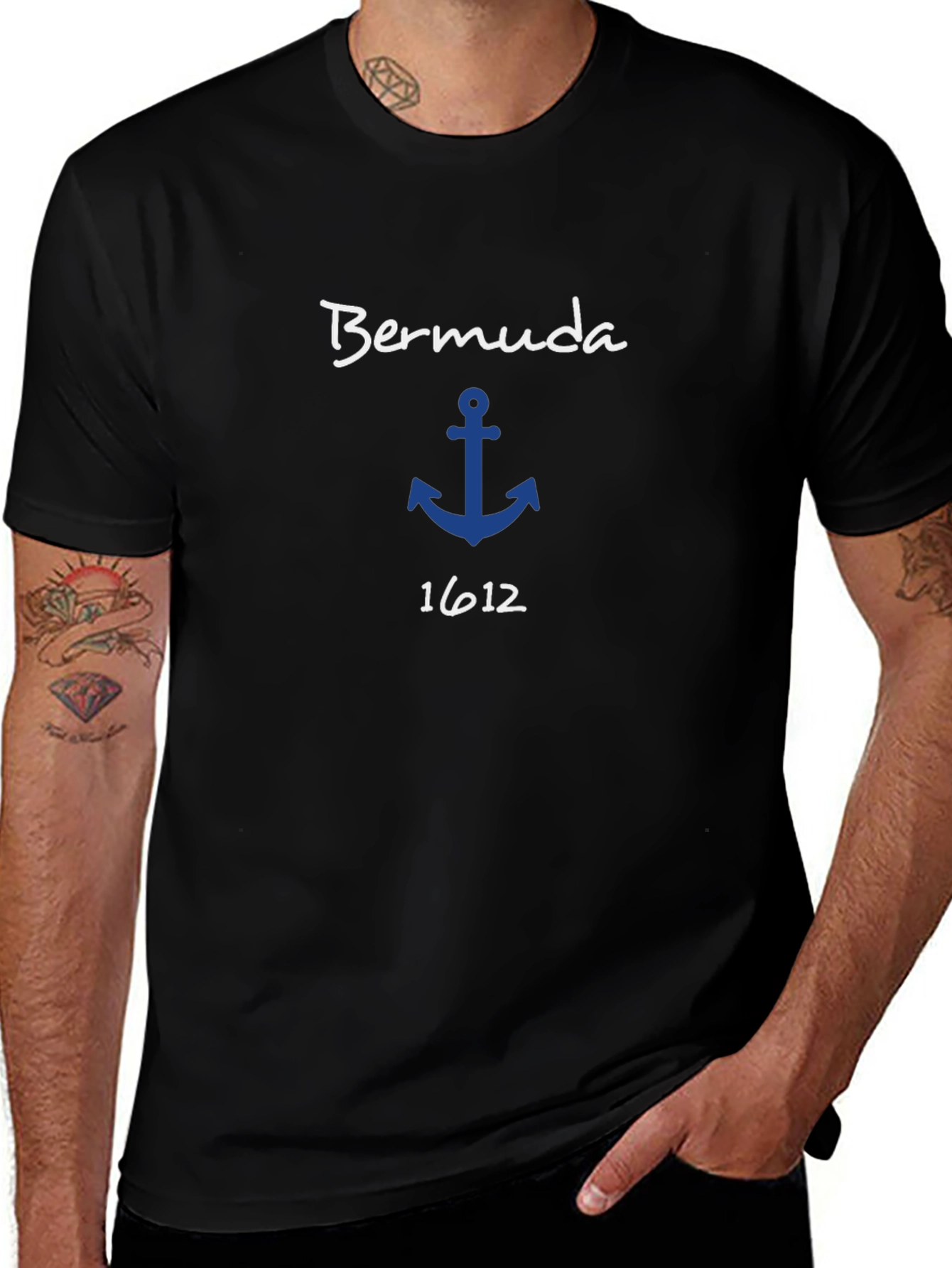 Bermuda Anchor Graphic Tee - Island Style Shirt