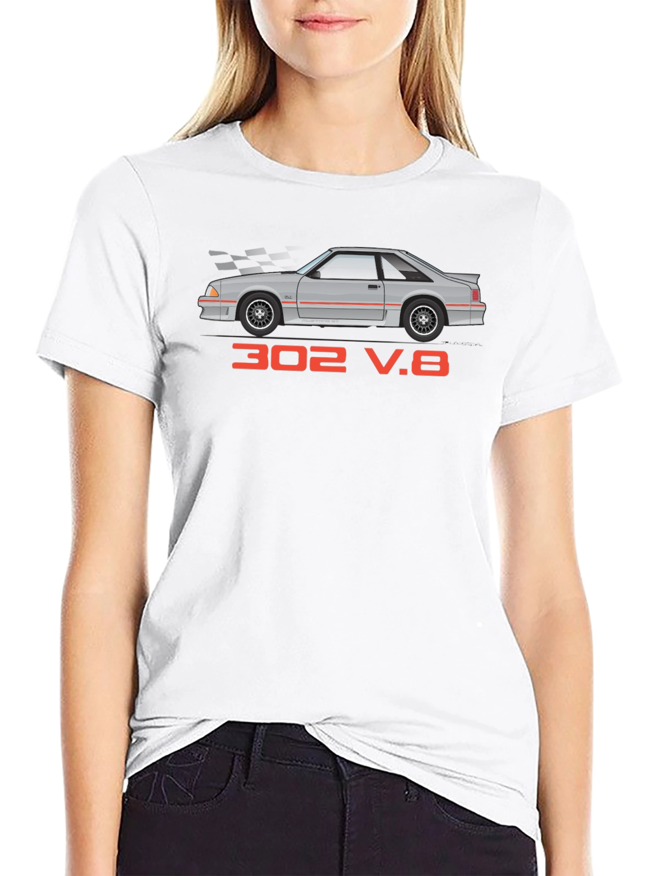 Fox Body Mustang 302 V8 Graphic T-Shirt