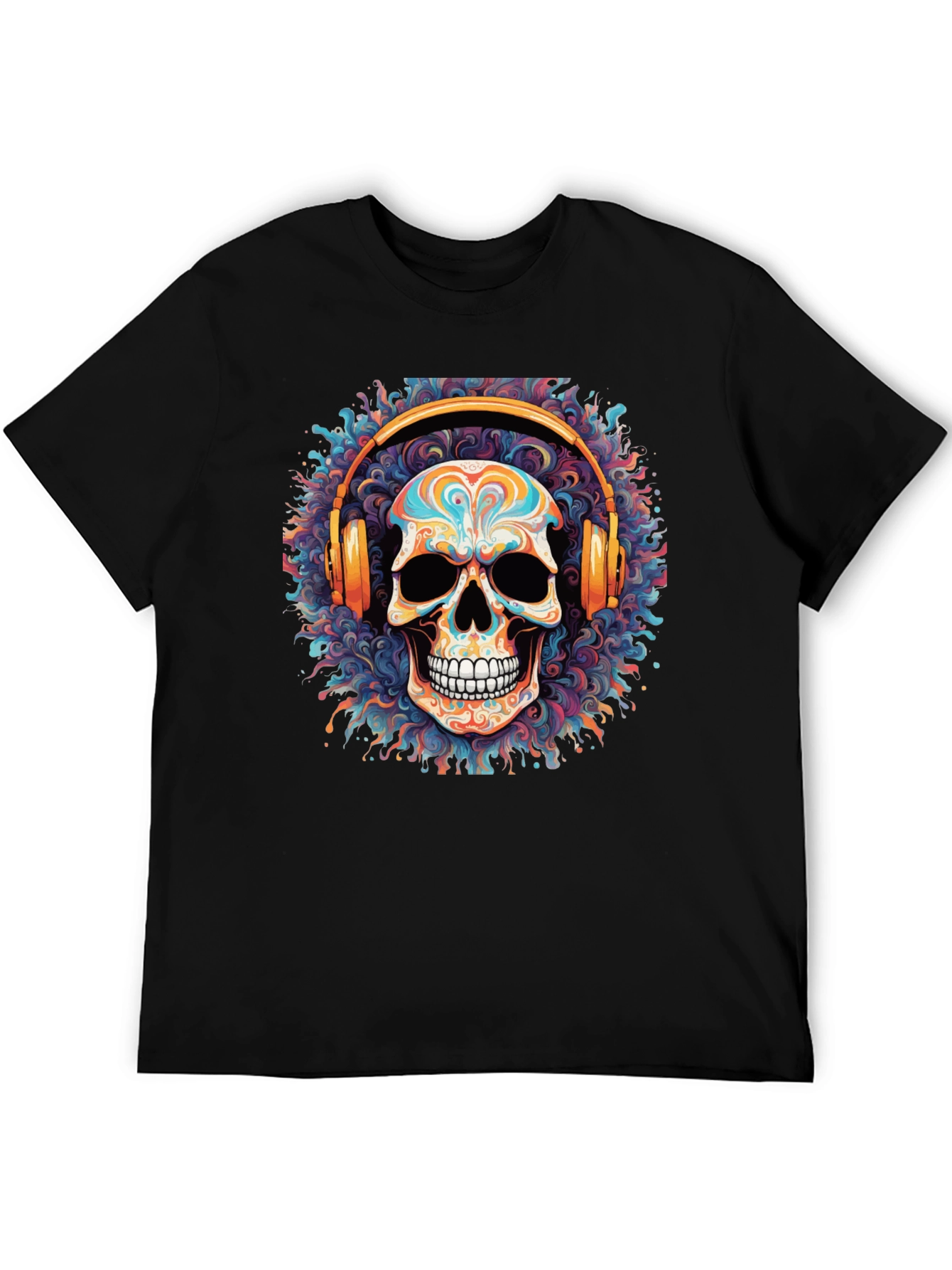 Skull Headphones Graphic Tee