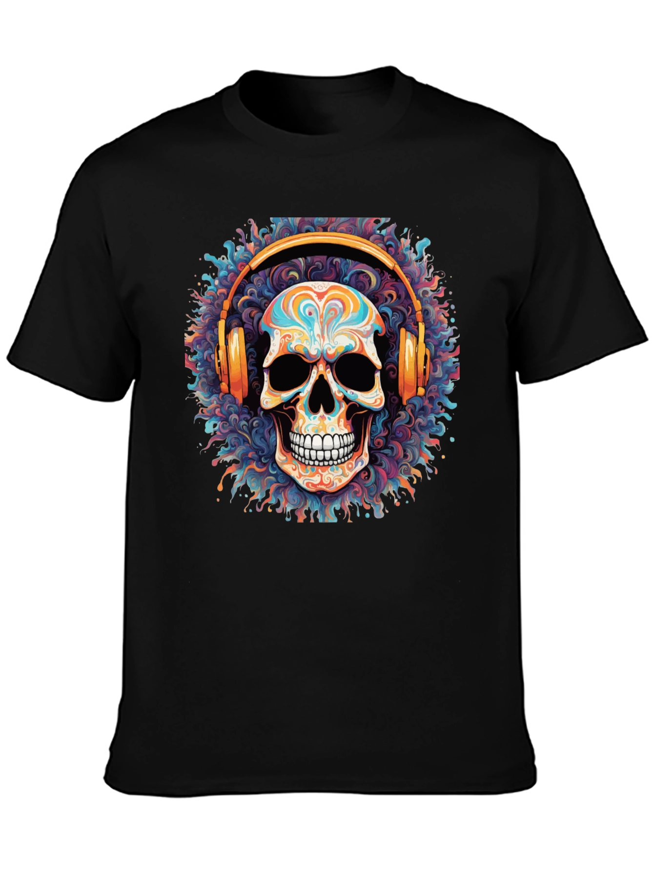 Skull Headphones Graphic Tee