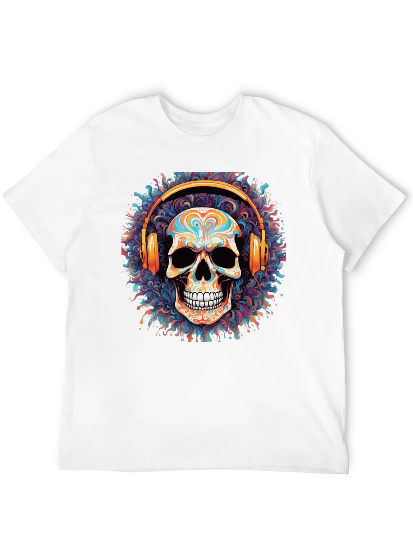 Skull Headphones Graphic Tee
