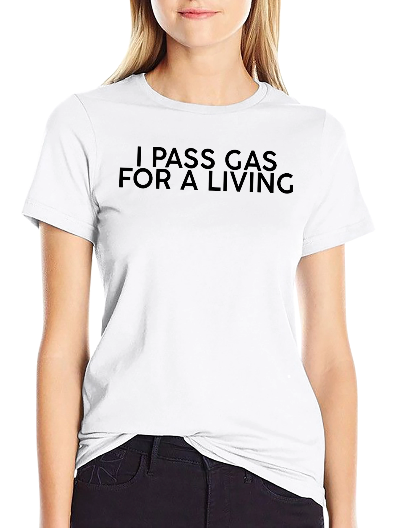 I Pass Gas for a Living Black T-Shirt