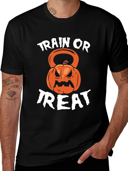 Train or Treat Halloween Gym Shirt