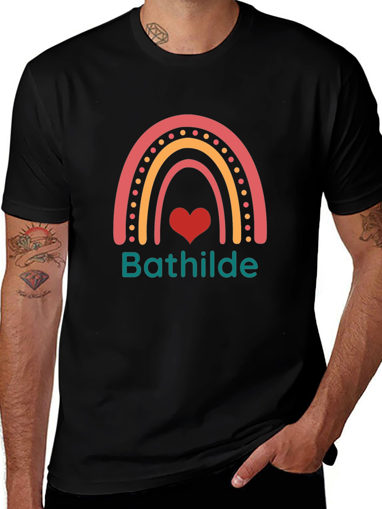 Rainbow Heart T-Shirt - Bathilde
