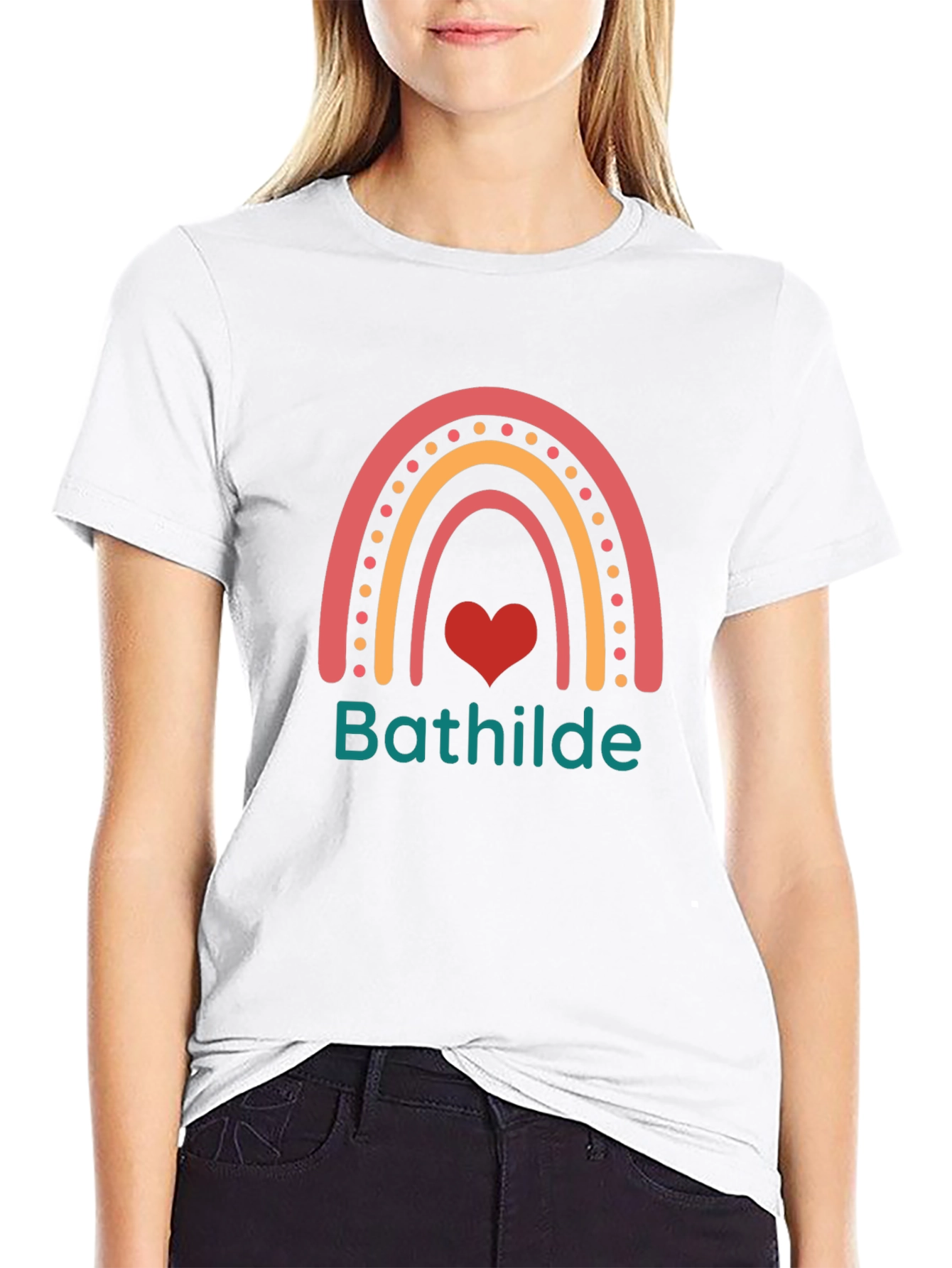Rainbow Heart T-Shirt - Bathilde