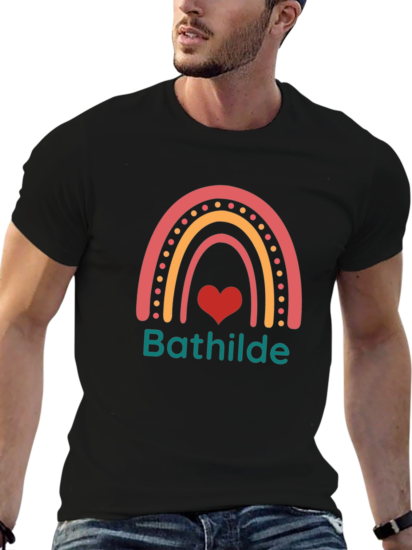 Rainbow Heart T-Shirt - Bathilde