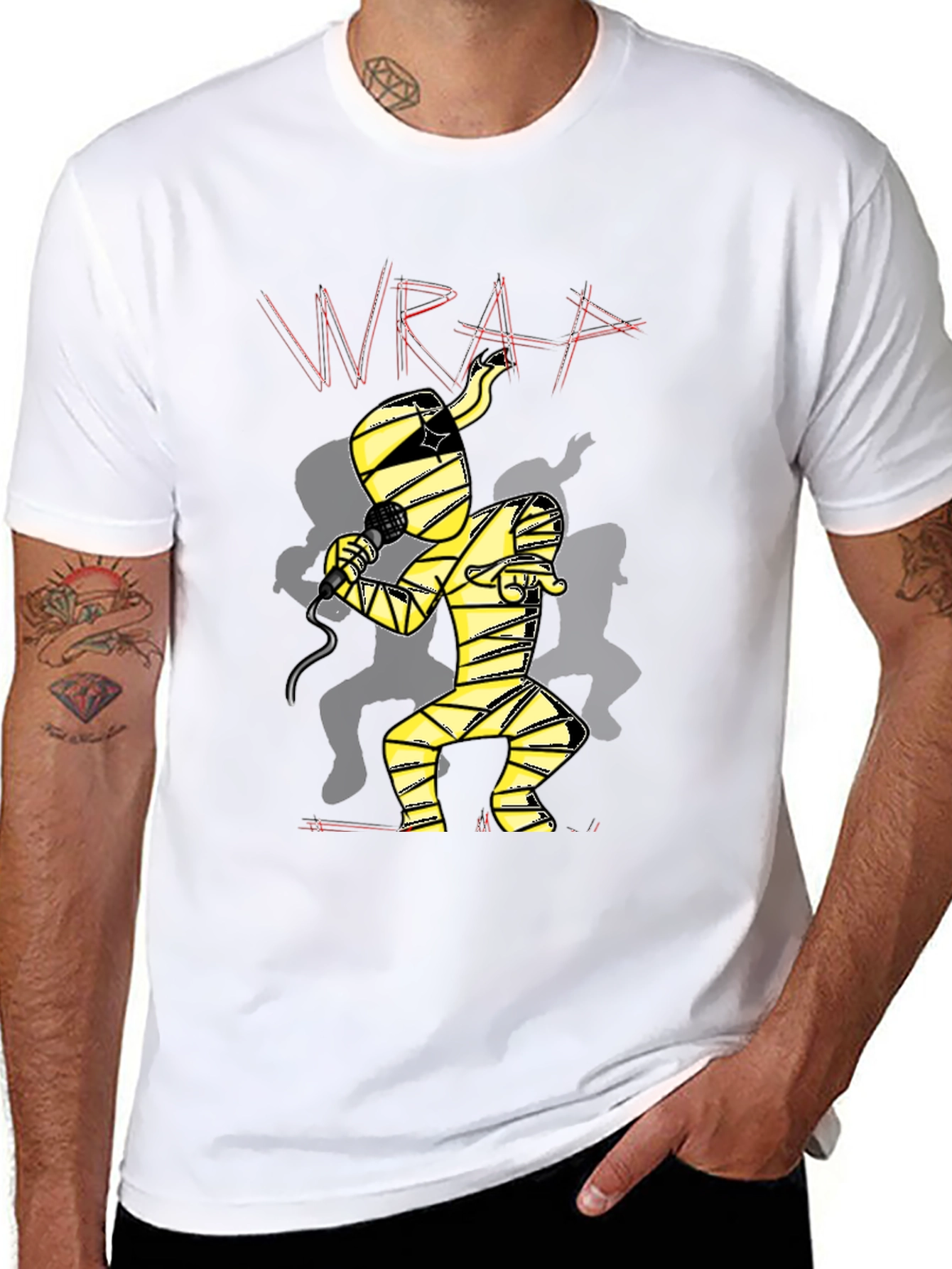 Wrap Mummy Rapper Graphic Tee
