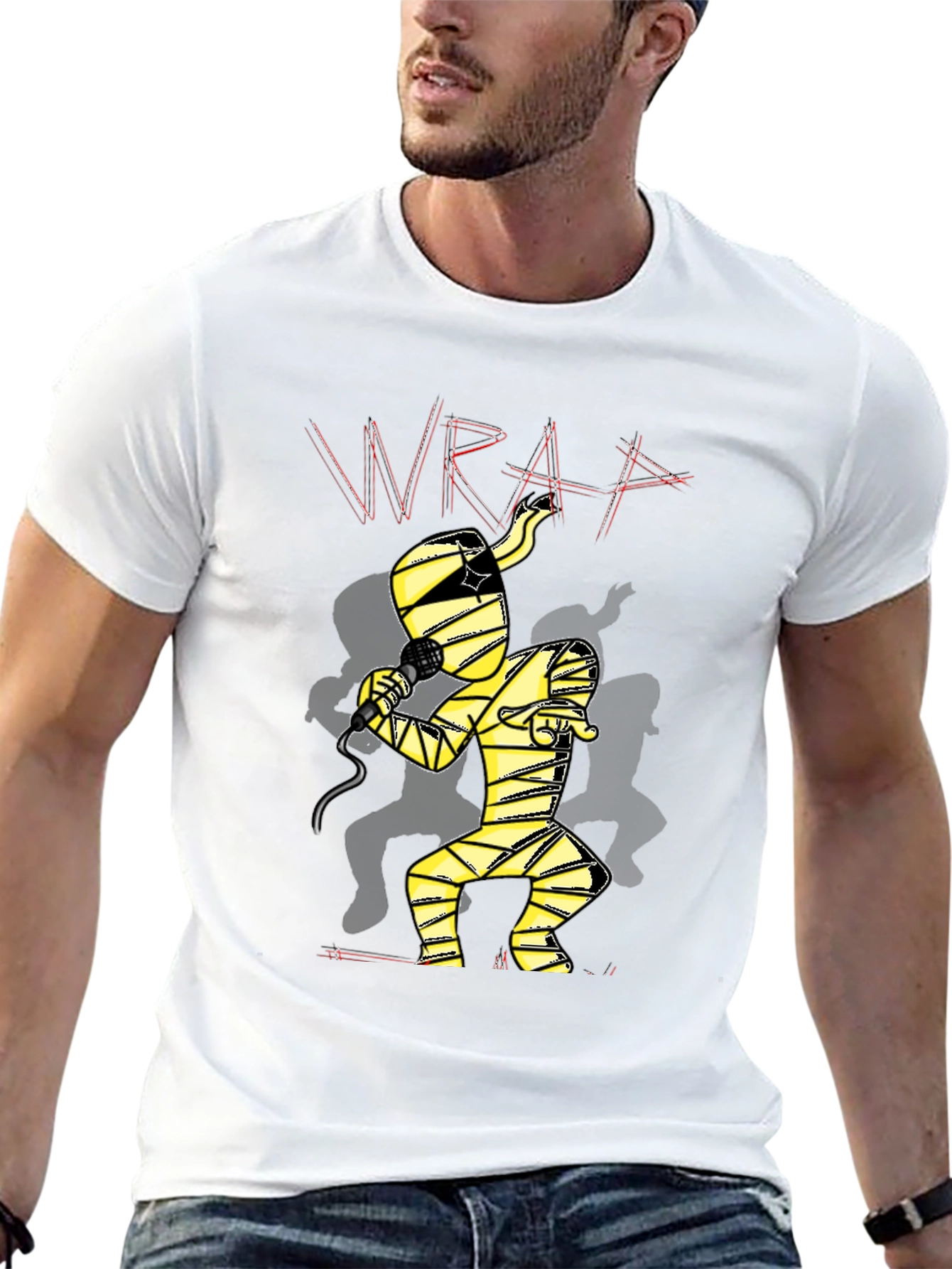 Wrap Mummy Rapper Graphic Tee