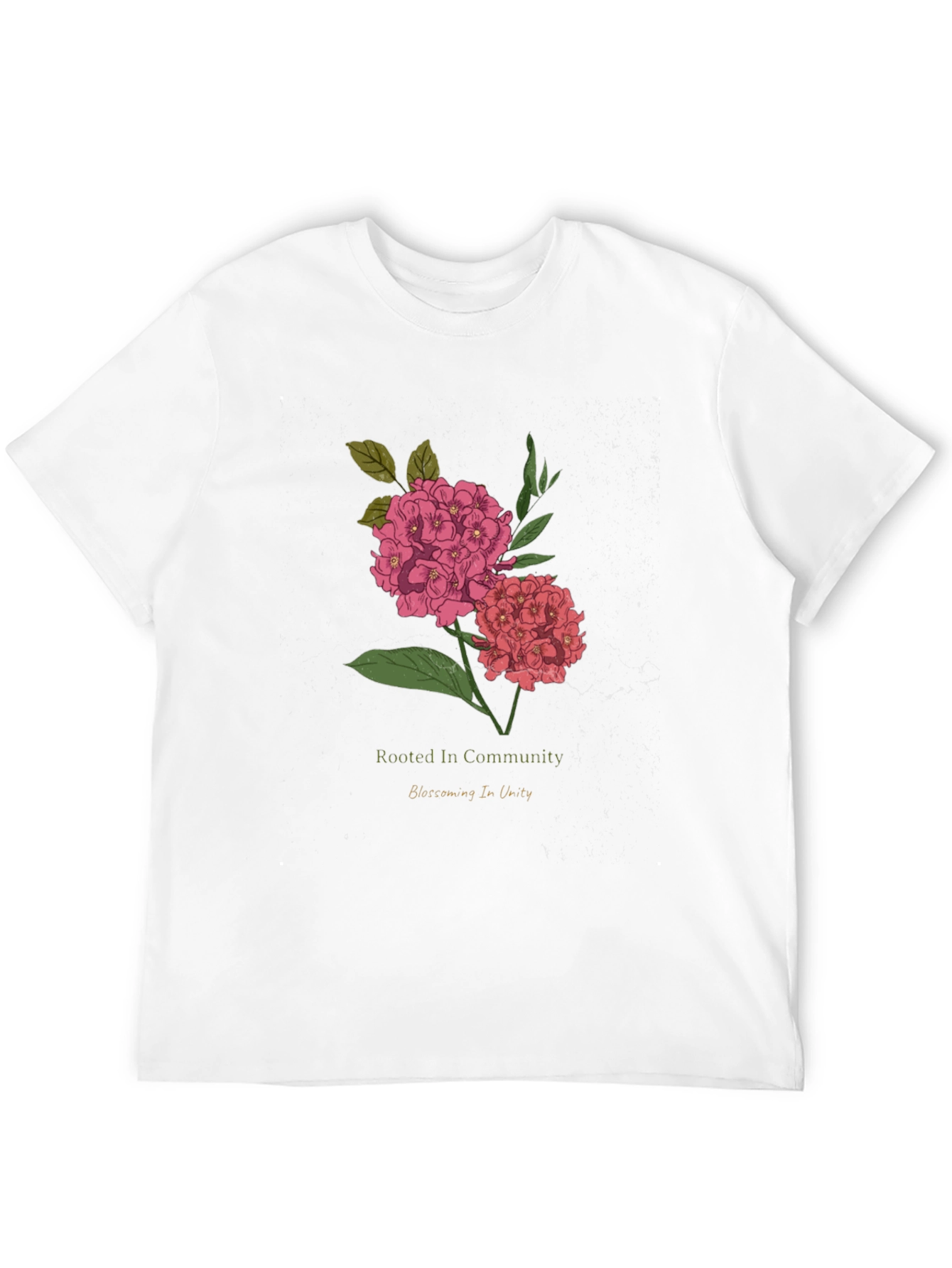Rooted In Community Floral Graphic T-Shirt