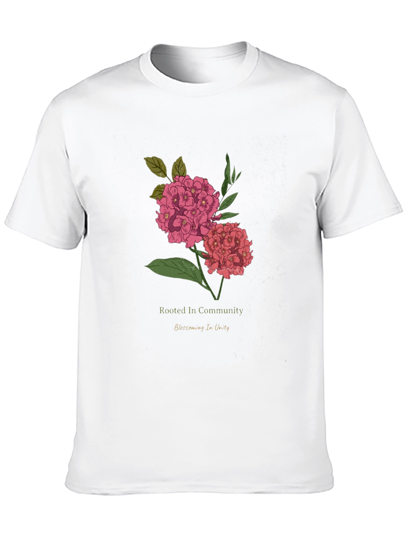 Rooted In Community Floral Graphic T-Shirt