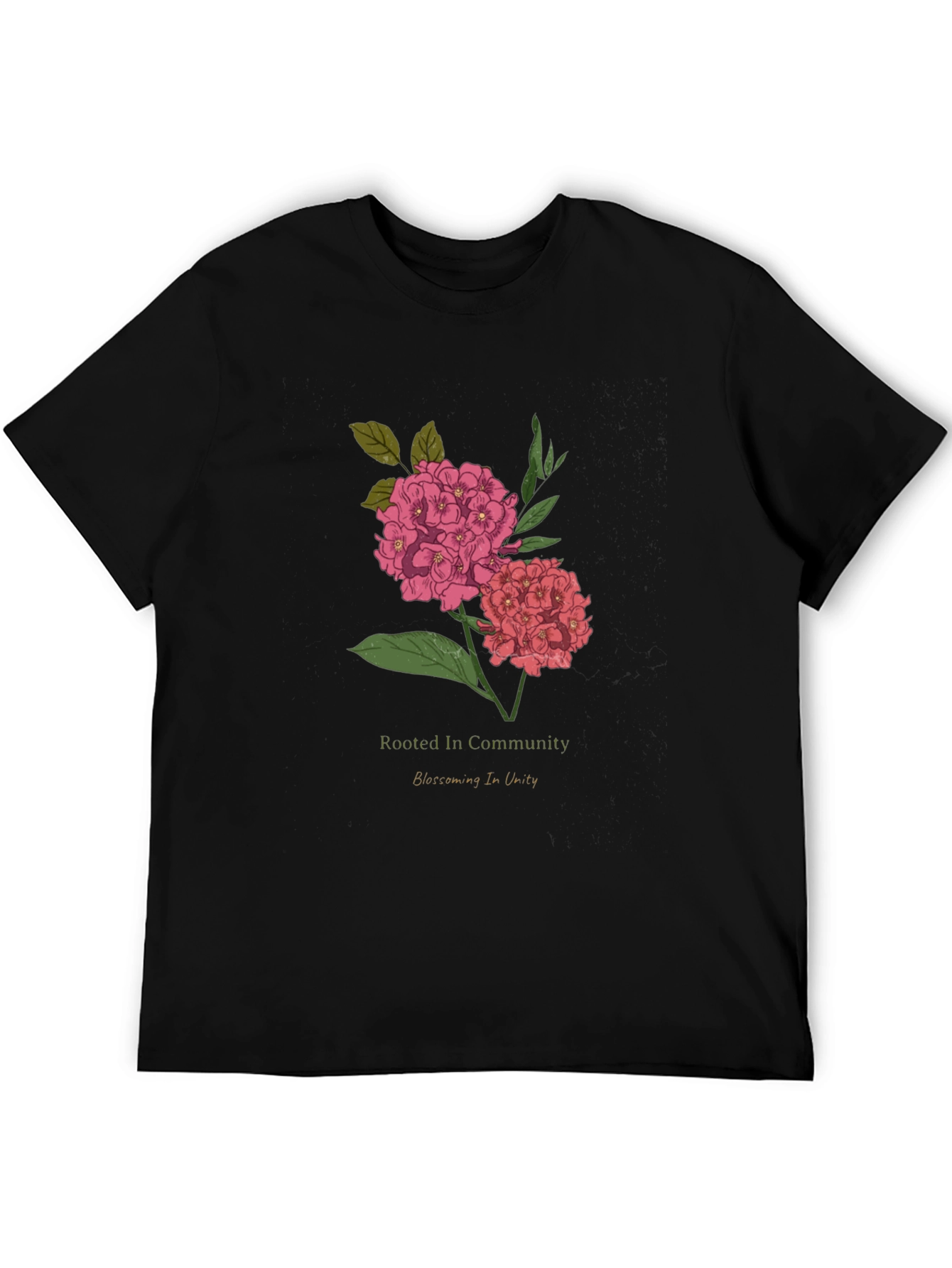Rooted In Community Floral Graphic T-Shirt
