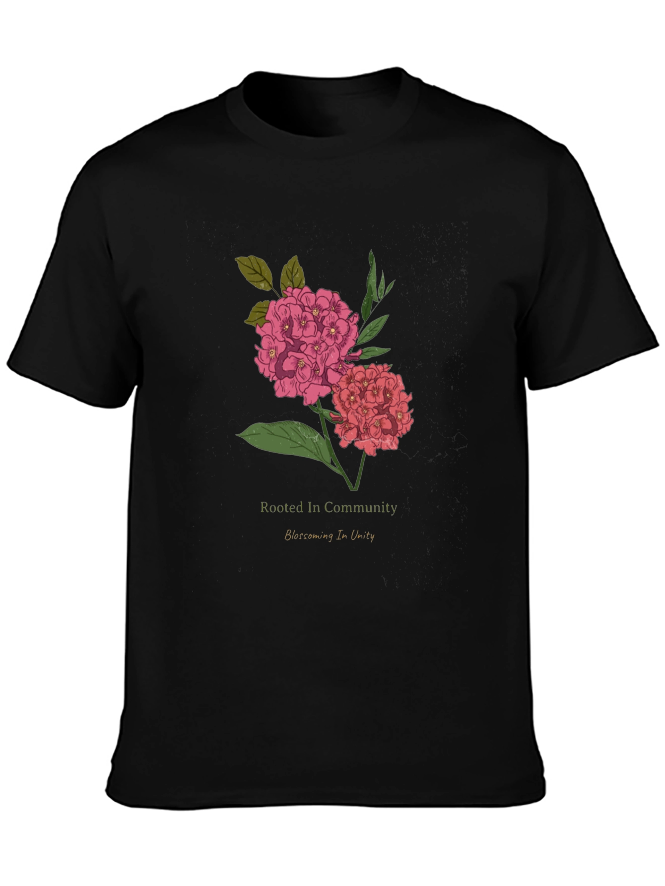 Rooted In Community Floral Graphic T-Shirt