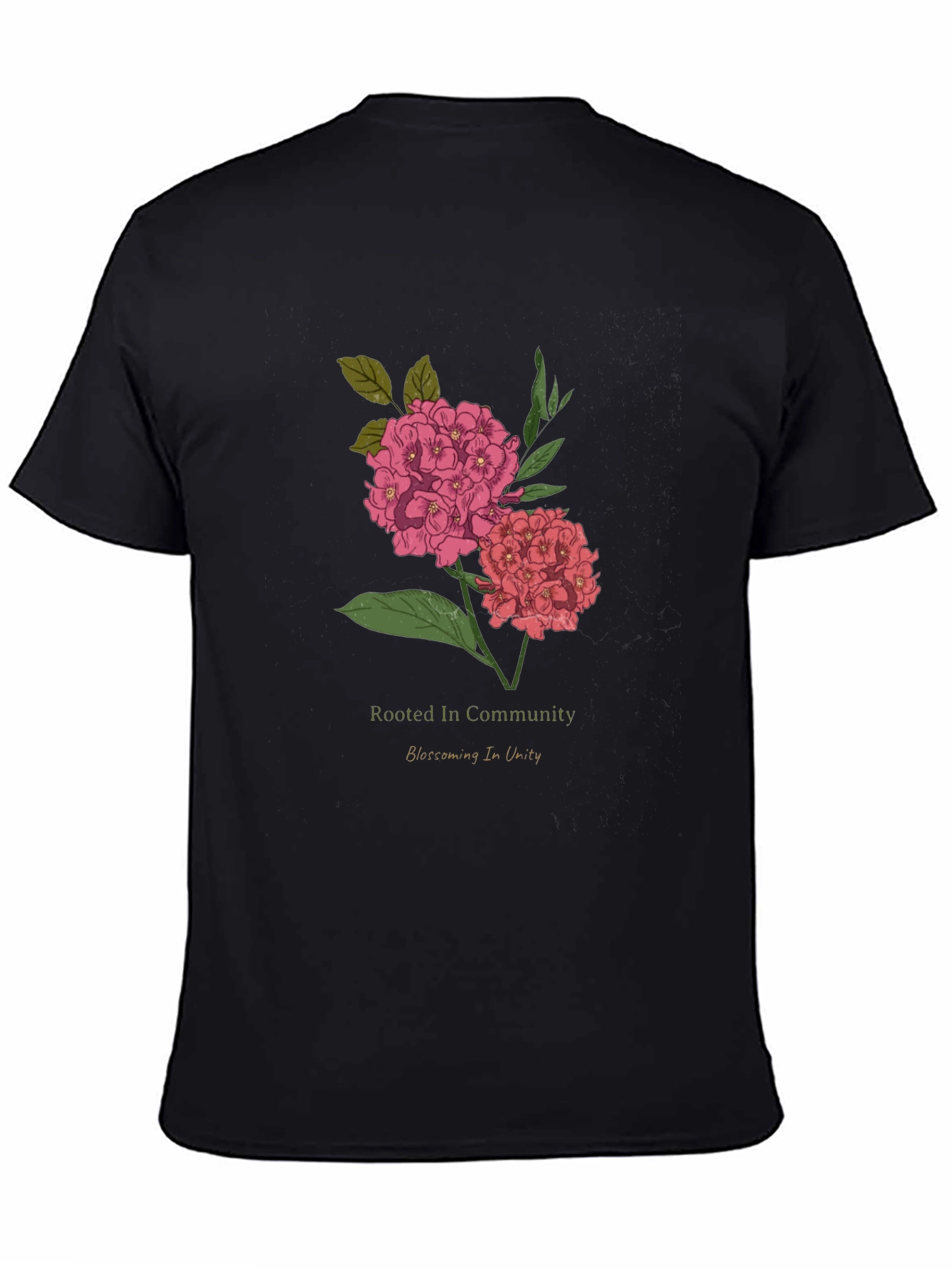 Rooted In Community Floral Graphic T-Shirt