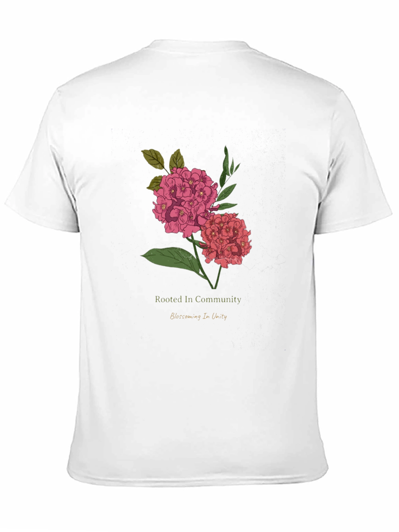 Rooted In Community Floral Graphic T-Shirt