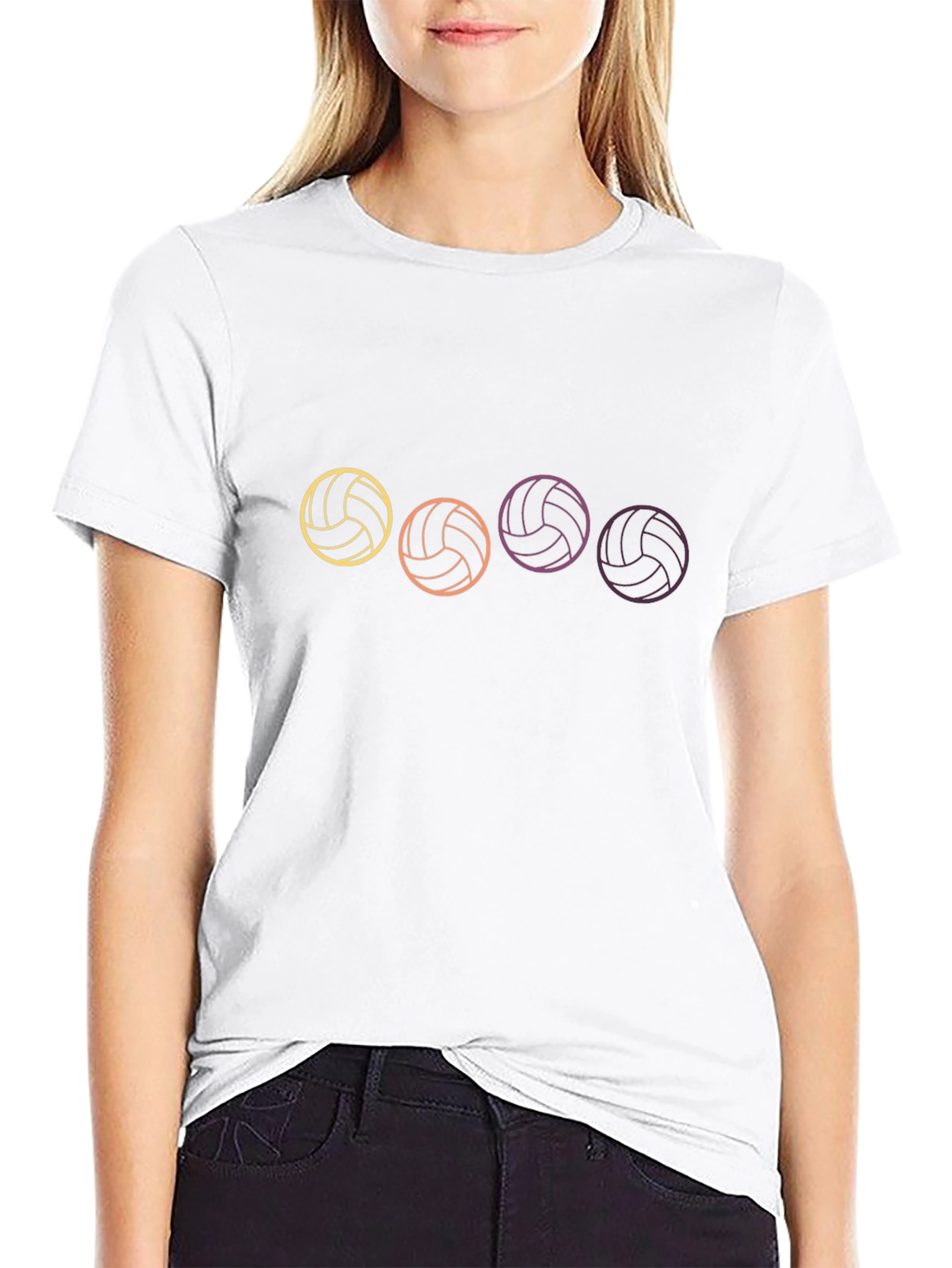 Volleyball Graphic T-Shirt - Sporty Style