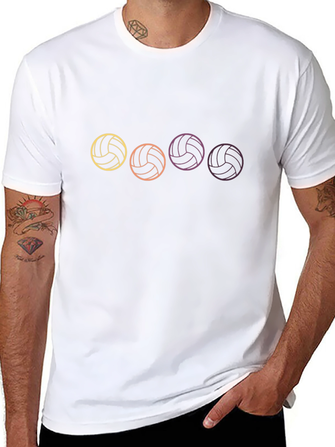 Volleyball Graphic T-Shirt - Sporty Style