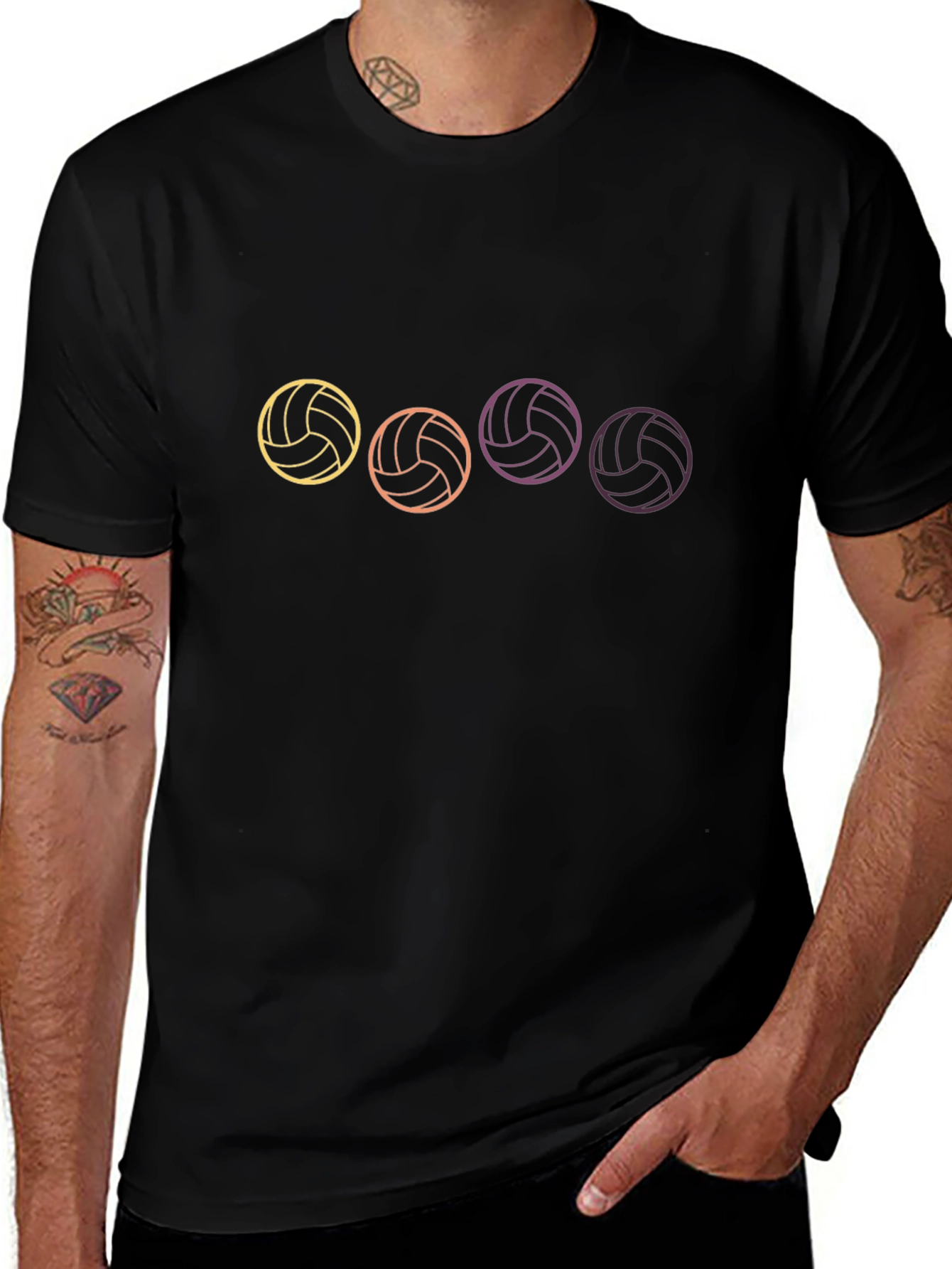 Volleyball Graphic T-Shirt - Sporty Style