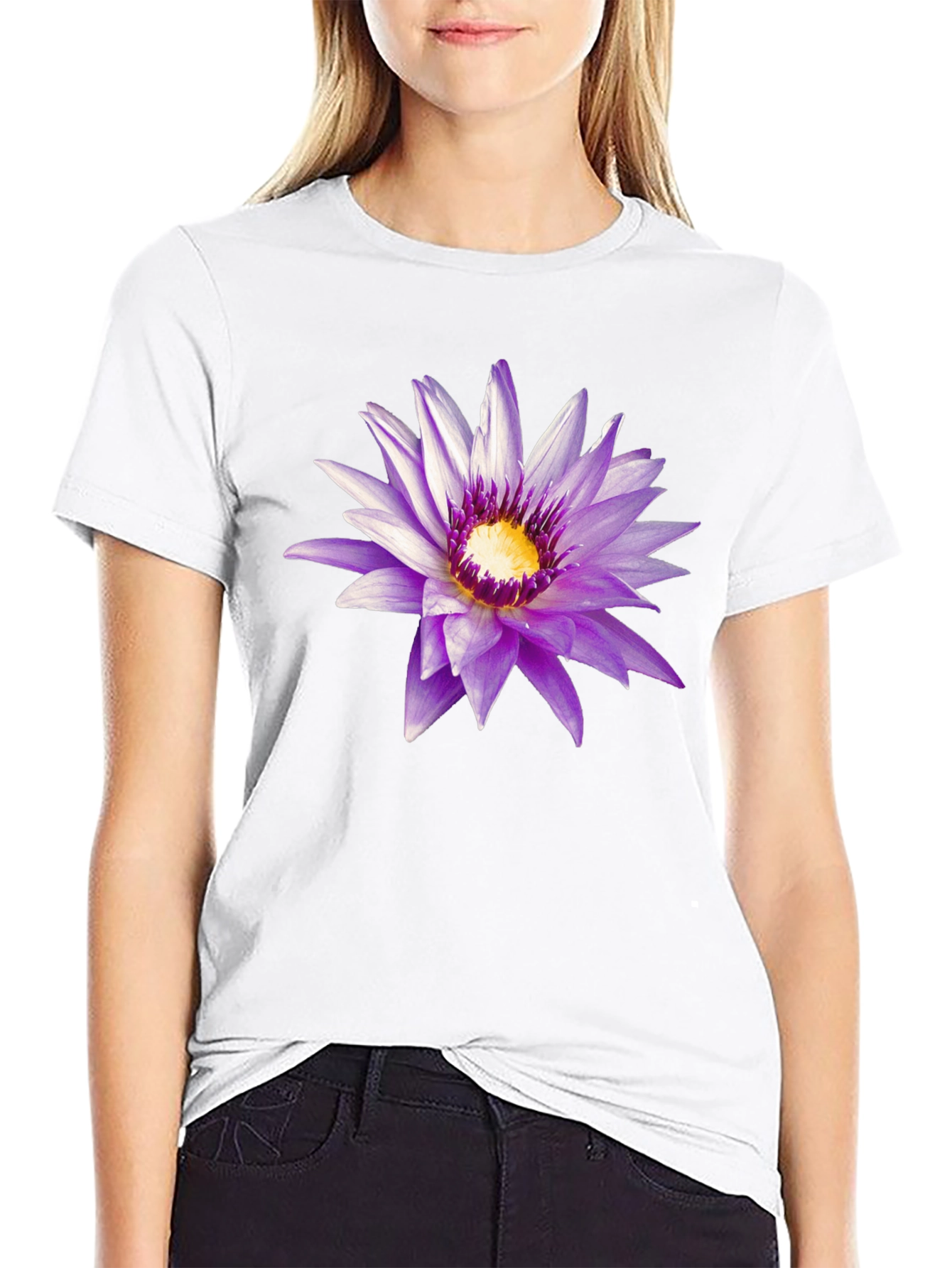 Lotus Flower Graphic T-Shirt