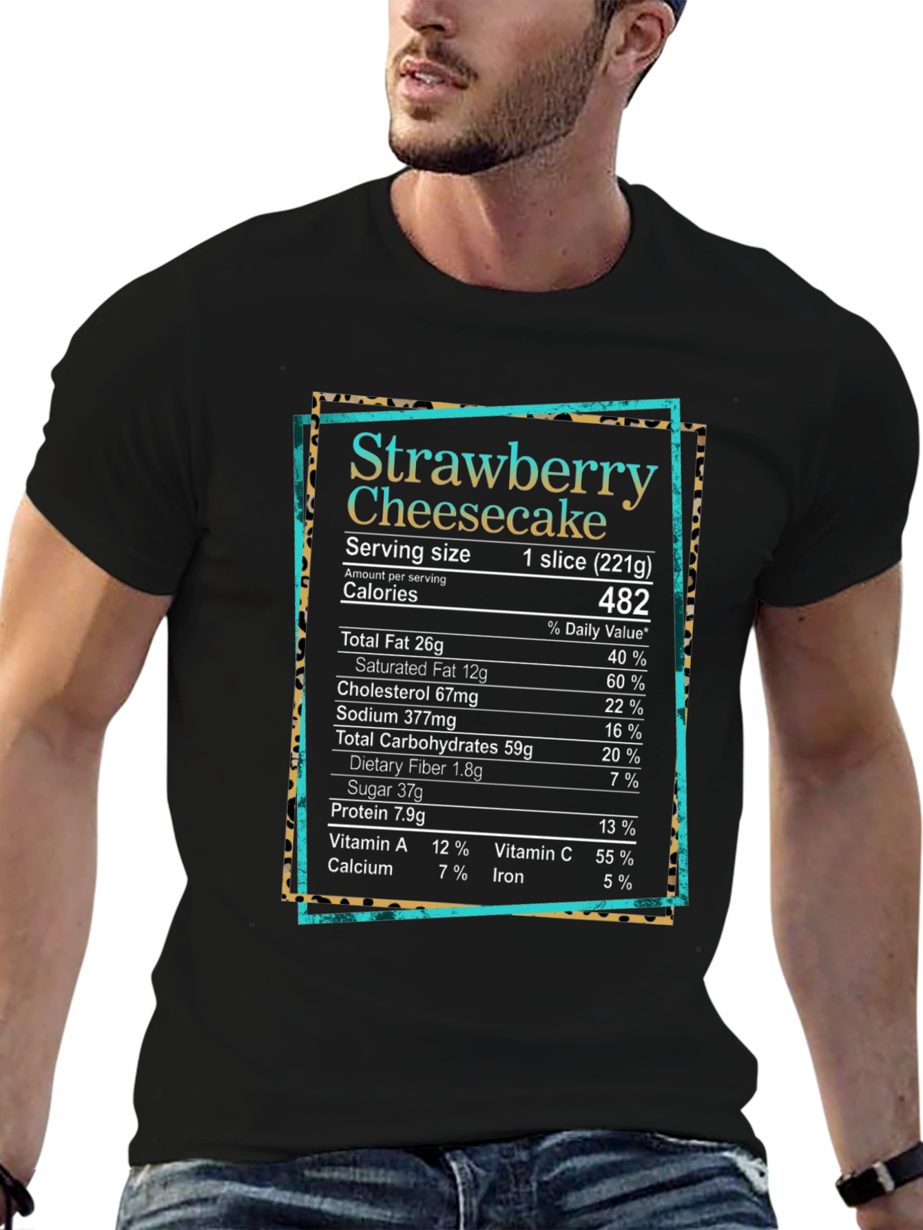 Strawberry Cheesecake Nutrition Facts T-Shirt