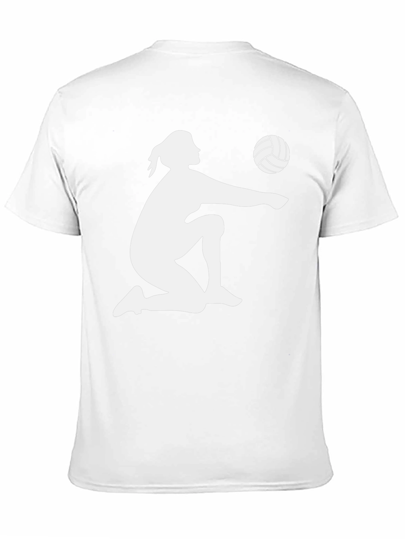 Volleyball Player Silhouette Graphic T-Shirt
