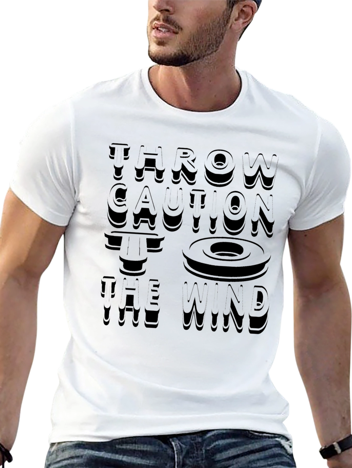 Throw Caution to the Wind Graphic T-Shirt