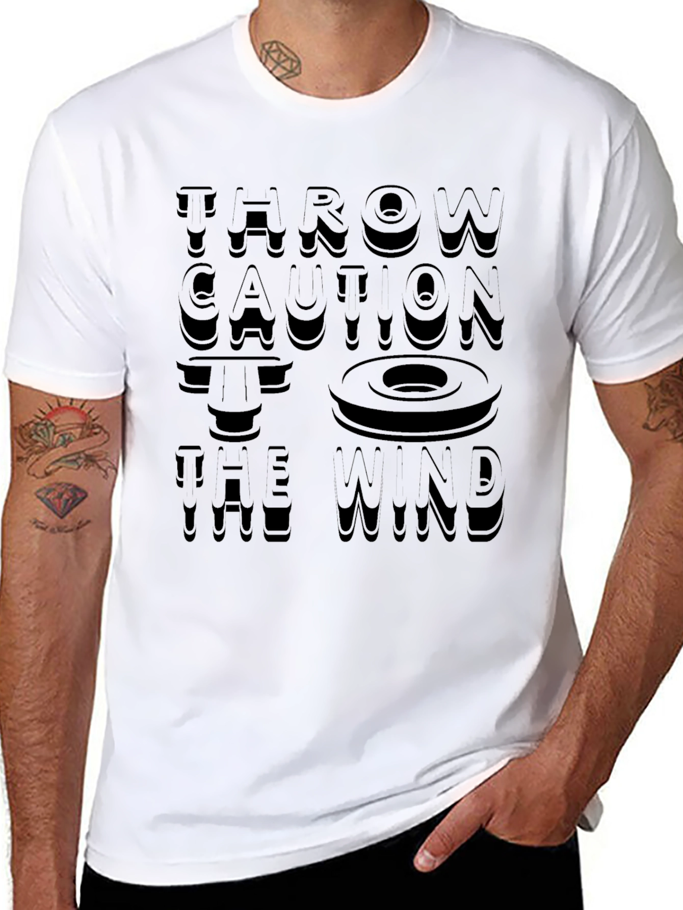 Throw Caution to the Wind Graphic T-Shirt