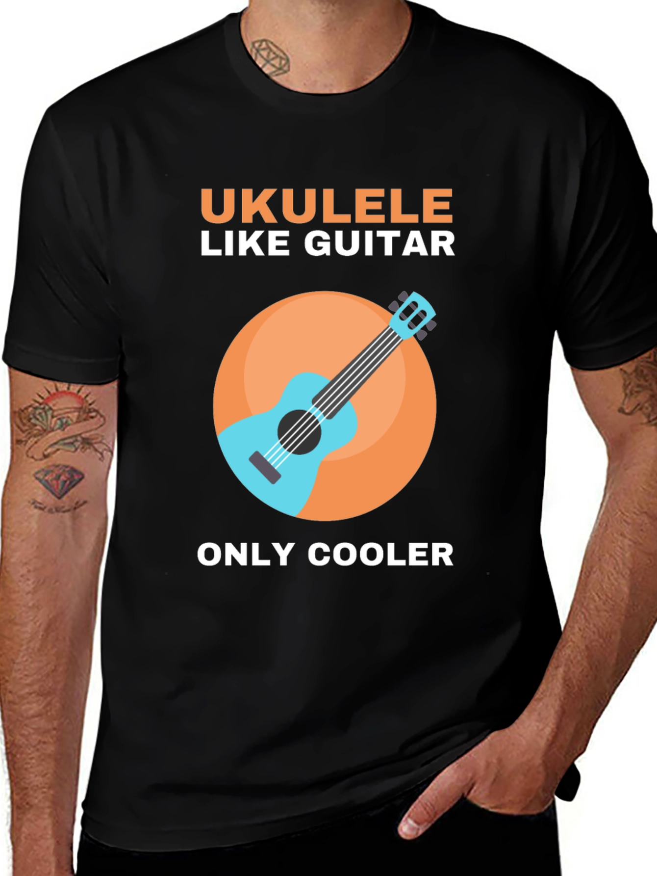 Ukulele Like Guitar Graphic Tee