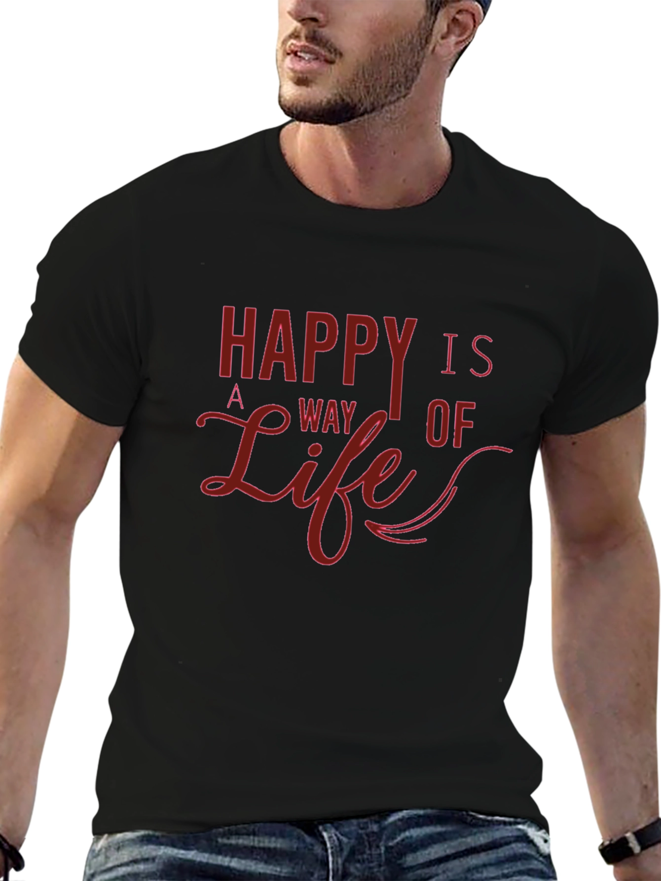 Happy is a Way of Life Graphic T-Shirt