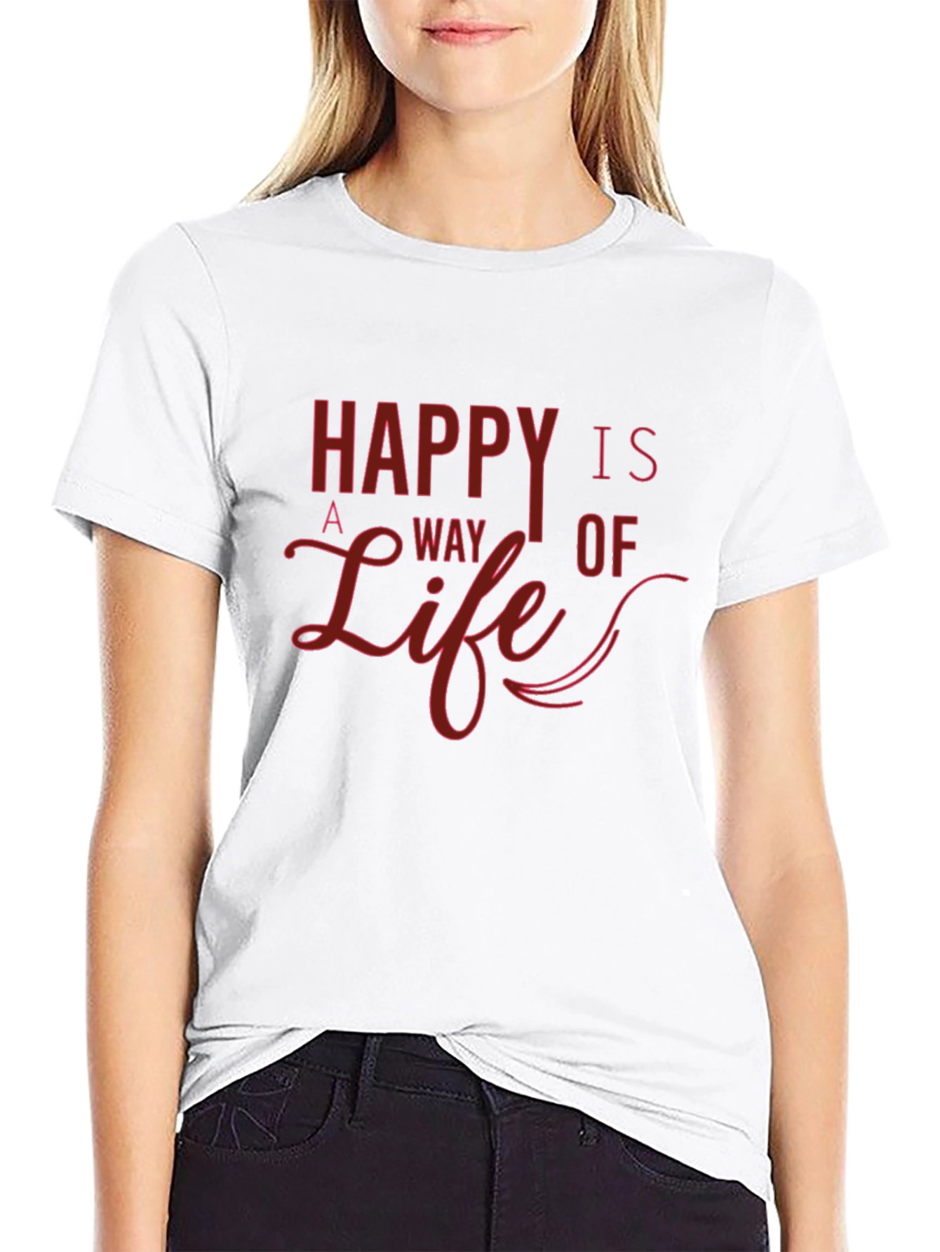 Happy is a Way of Life Graphic T-Shirt